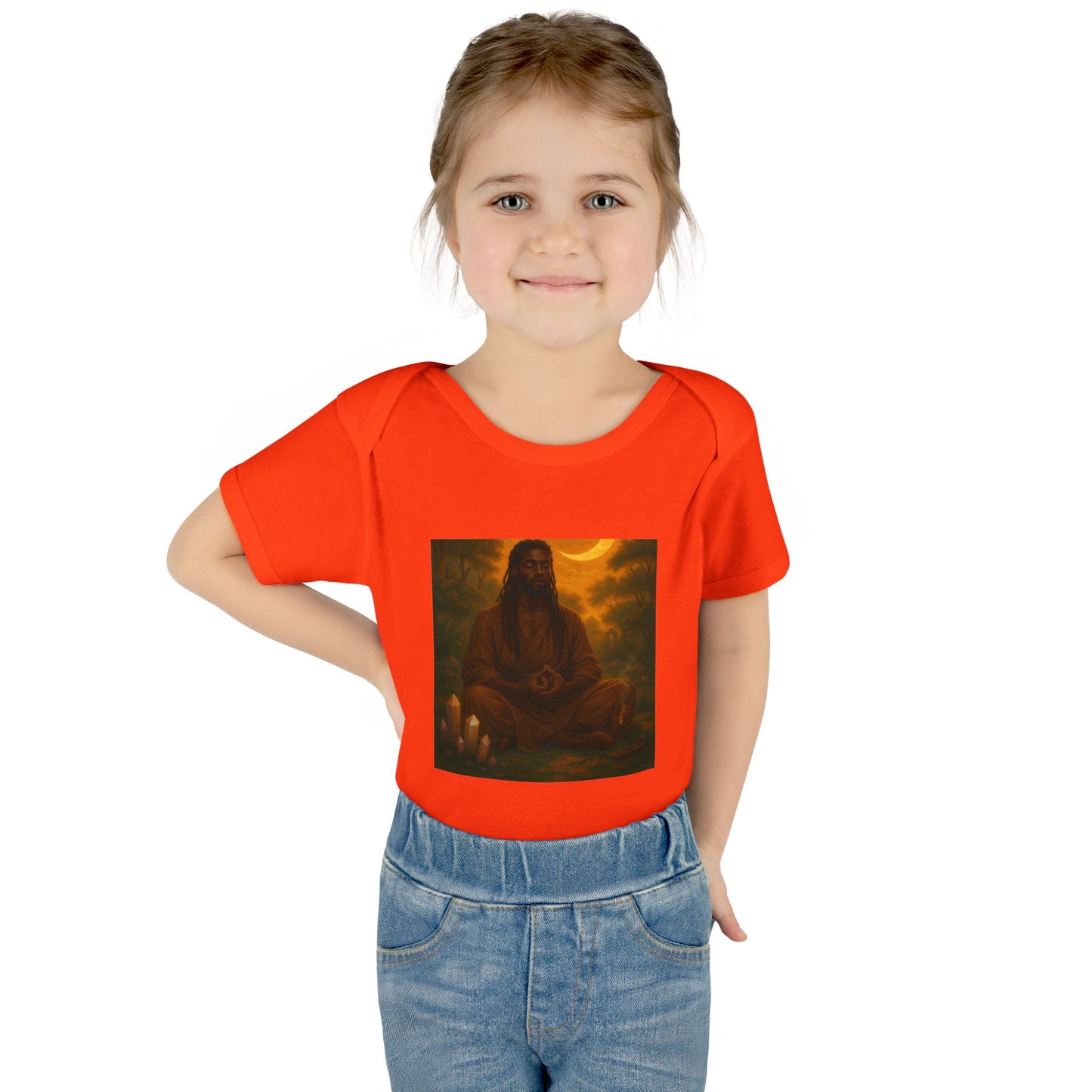 Serene Baby Bodysuit - Mindful Infant Outfit, Newborn Gift, Yoga Baby Clothes, Baby Shower Present, Spiritual Onesie