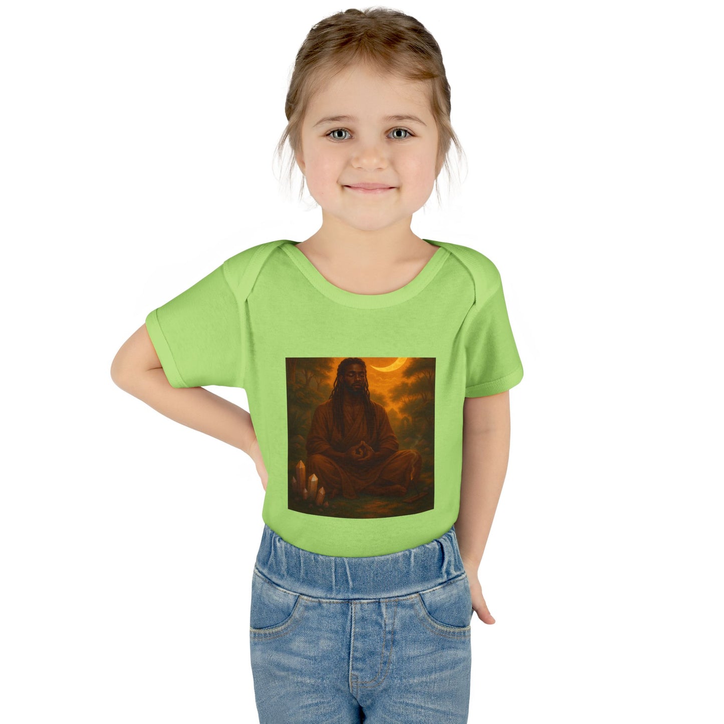 Serene Baby Bodysuit - Mindful Infant Outfit, Newborn Gift, Yoga Baby Clothes, Baby Shower Present, Spiritual Onesie