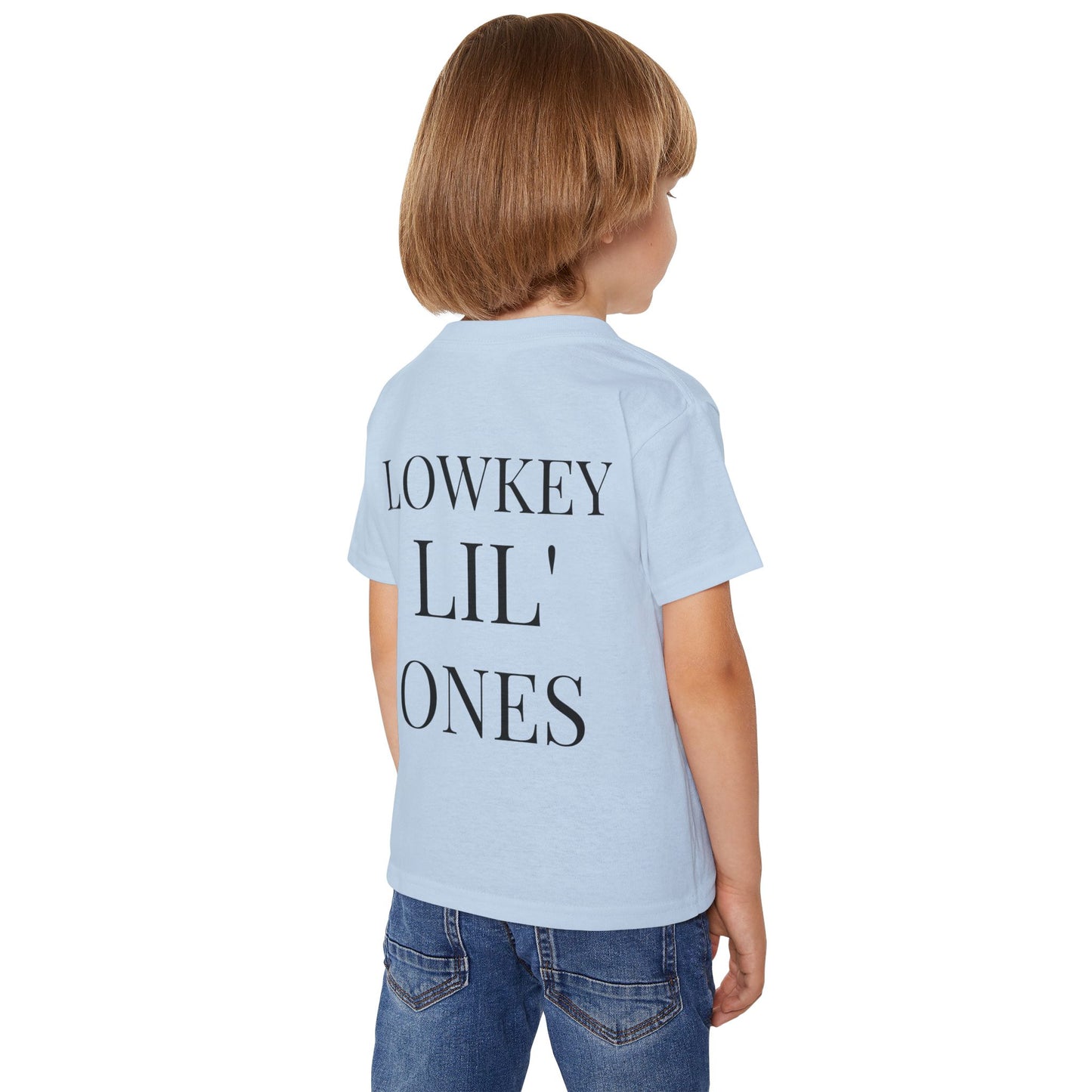 "LOWKEY LIL' ONES MOON & STARS TODDLER SHIRT-SOFT AFFIRMATION TEE FOR KIDS, GENTLE STRENGTH, DREAMY COMFORT"