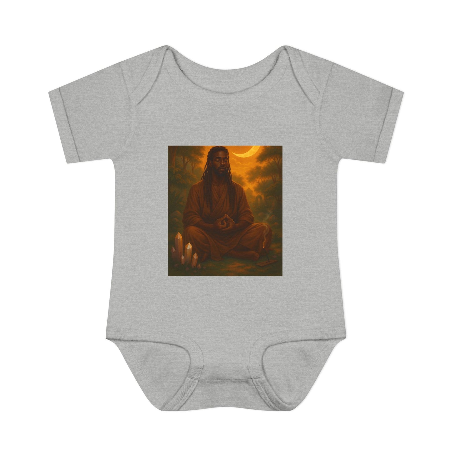 Serene Baby Bodysuit - Mindful Infant Outfit, Newborn Gift, Yoga Baby Clothes, Baby Shower Present, Spiritual Onesie