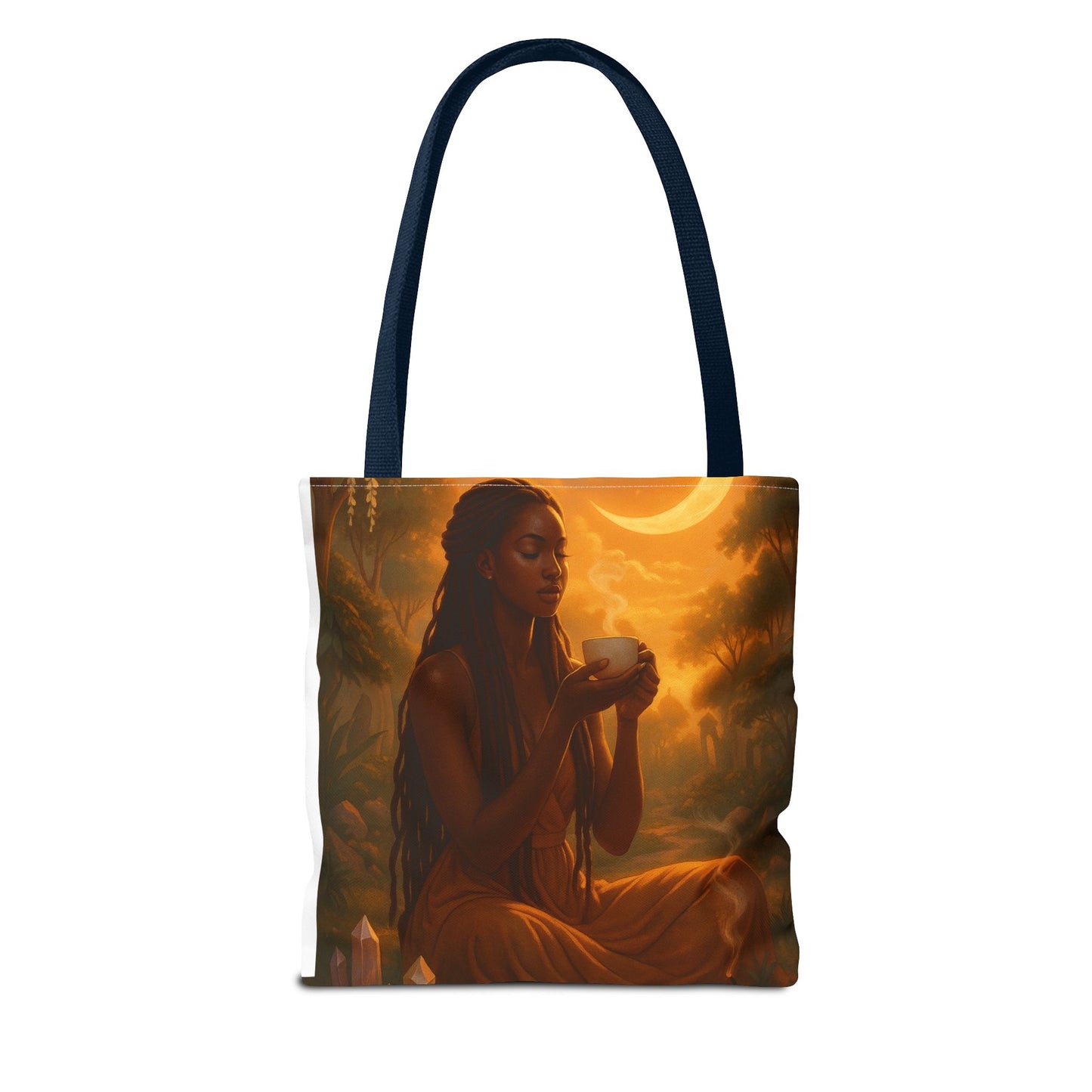 Calming Spiritual Tote Bag, Ethereal Art Tote, Eco-Friendly Shopping Bag, Weekender, Beach Trip, Gift for Her, Yoga Enthusiast