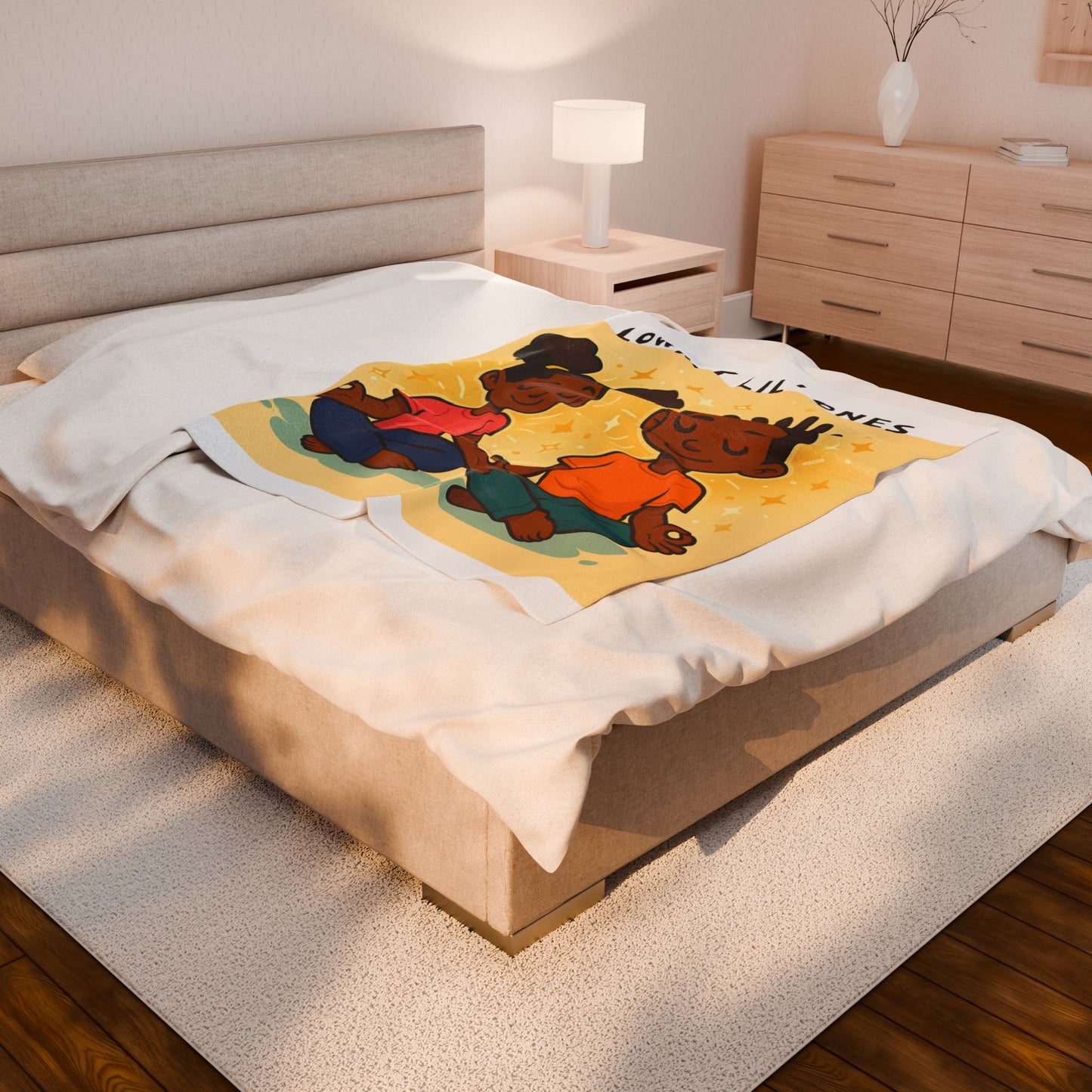 LOWKEY HEALING KIDS BLANKET- MINDFUL SNUGGLES & SOOTHING VIBES