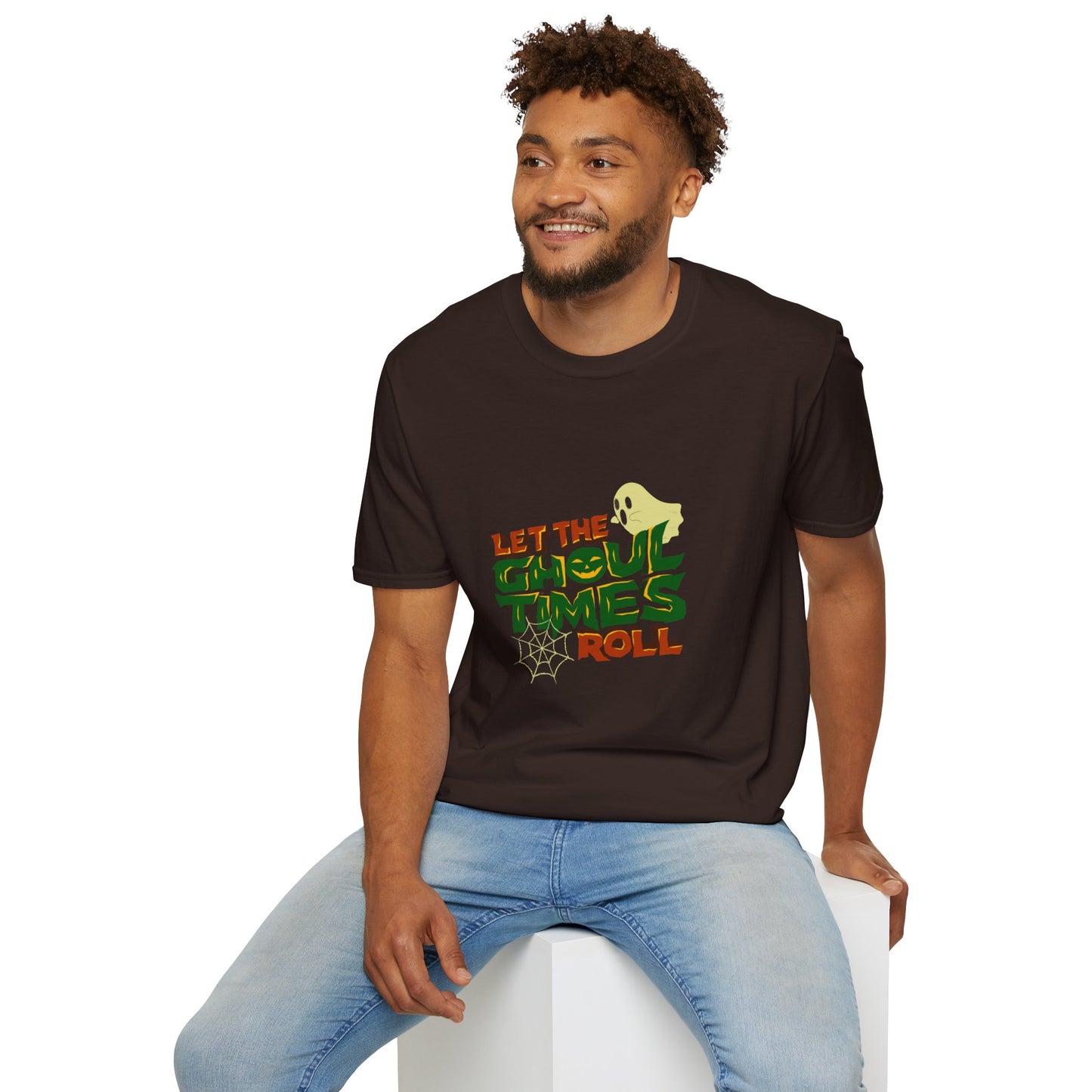 "Let The Ghoul Times Roll-Men's Halloween Tee"
