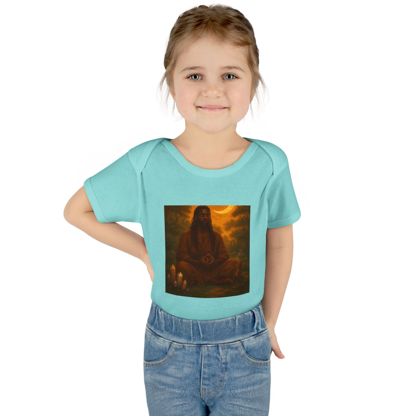 Serene Baby Bodysuit - Mindful Infant Outfit, Newborn Gift, Yoga Baby Clothes, Baby Shower Present, Spiritual Onesie