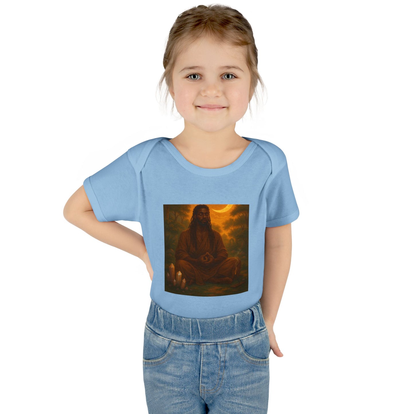 Serene Baby Bodysuit - Mindful Infant Outfit, Newborn Gift, Yoga Baby Clothes, Baby Shower Present, Spiritual Onesie