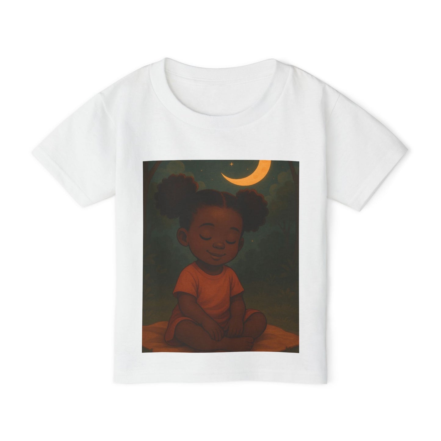 "LOWKEY LIL' ONES MOON & STARS TODDLER SHIRT-SOFT AFFIRMATION TEE FOR KIDS, GENTLE STRENGTH, DREAMY COMFORT"