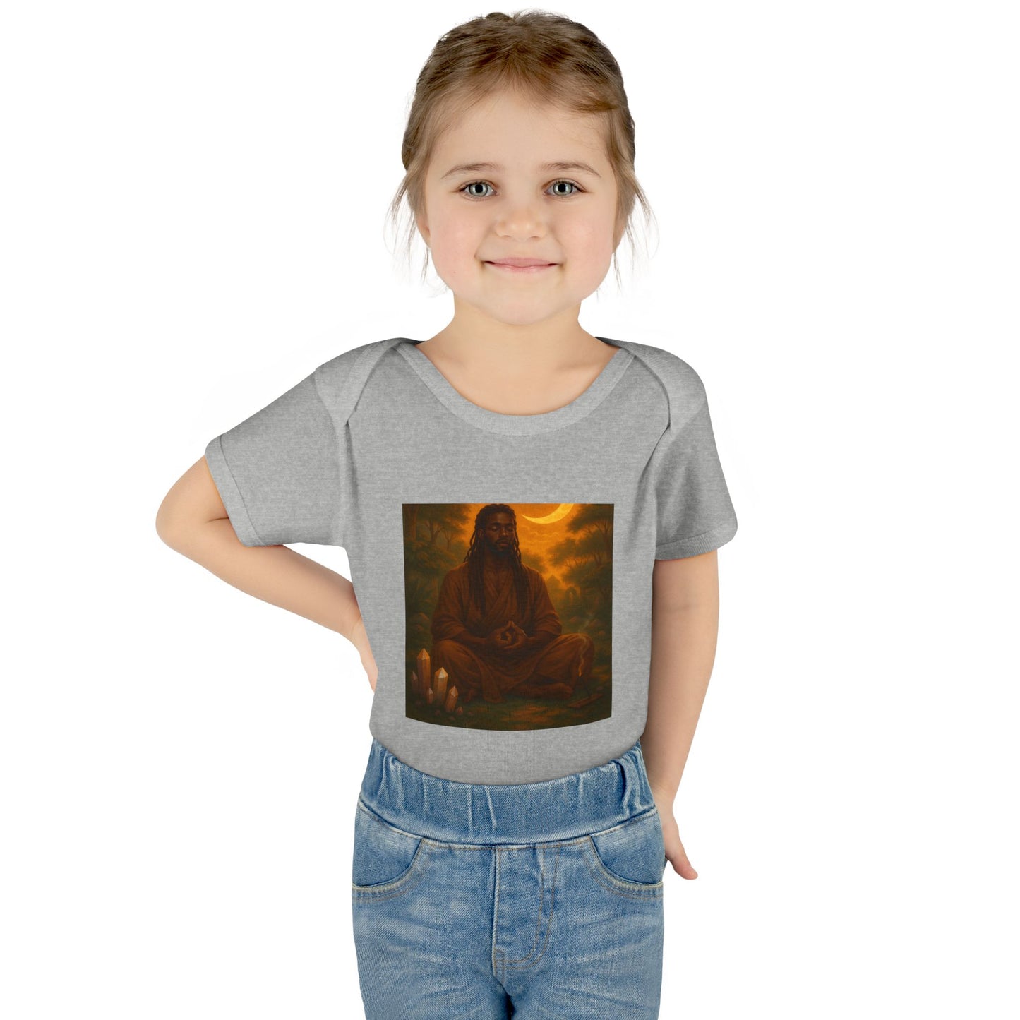 Serene Baby Bodysuit - Mindful Infant Outfit, Newborn Gift, Yoga Baby Clothes, Baby Shower Present, Spiritual Onesie