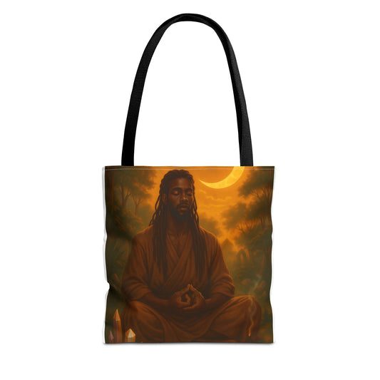 LOWKEY HEALING ENERGY TOTE BAG- EMPOWERED, GROUNDED, ROYAL.