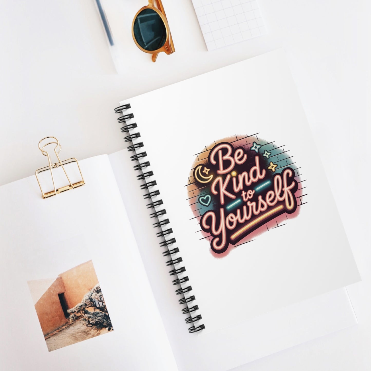 "Be Kind To Yourself" Self-Care Journal Daily Reflection & Positivity Notebook