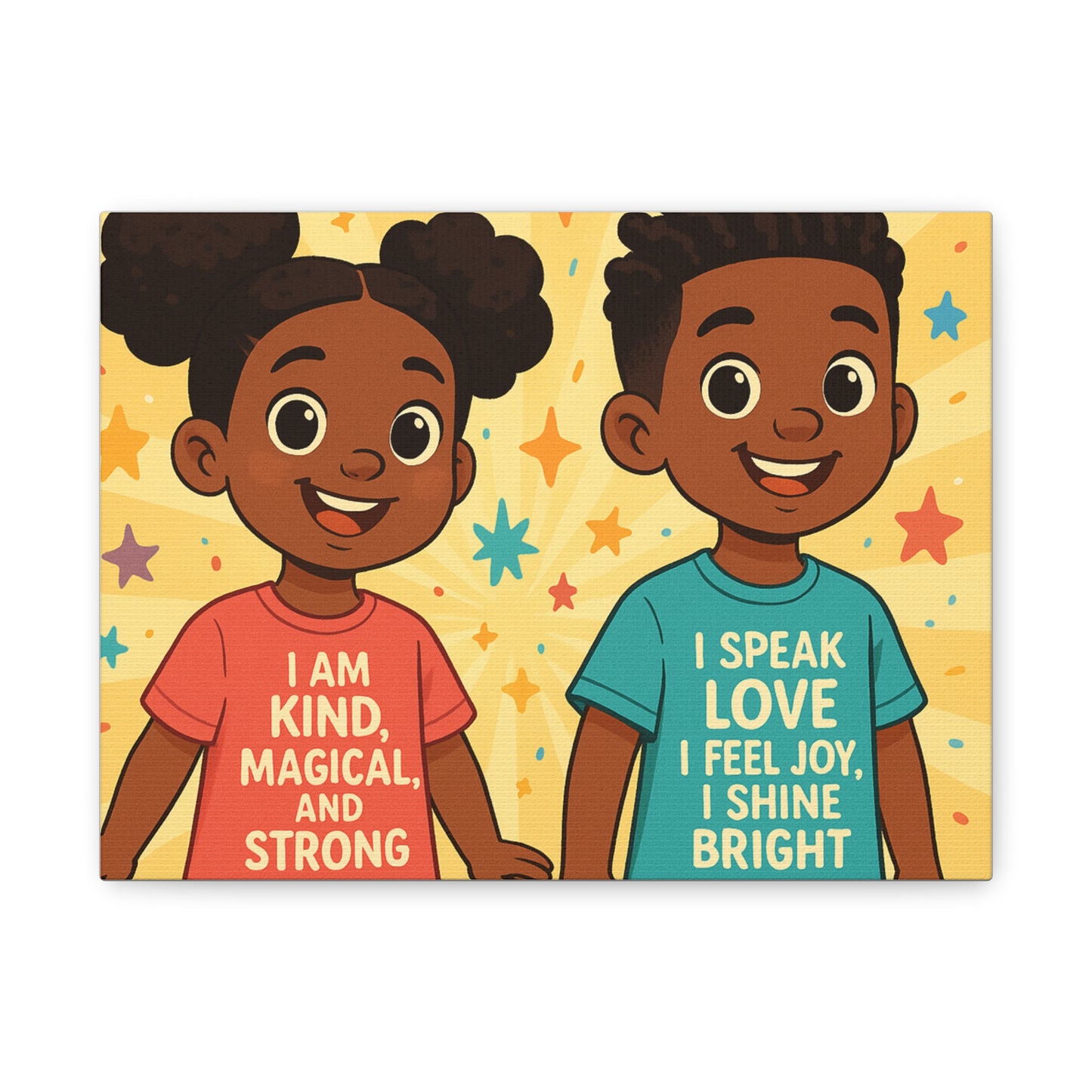 Lowkey Healing Kids Canvas Wall Art, Positive Affirmation Decor, Children's Room Art, Inspirational Wall Decor, Gift for Kids