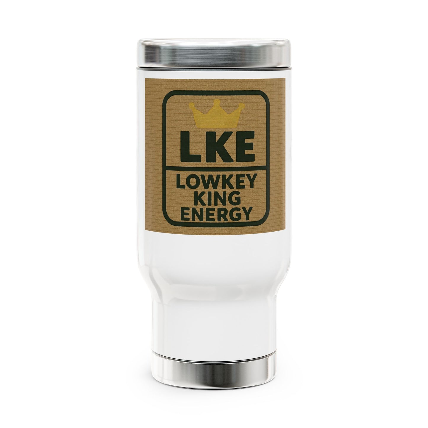 - Lowkey King Energy Travel Mug-Power in every sip