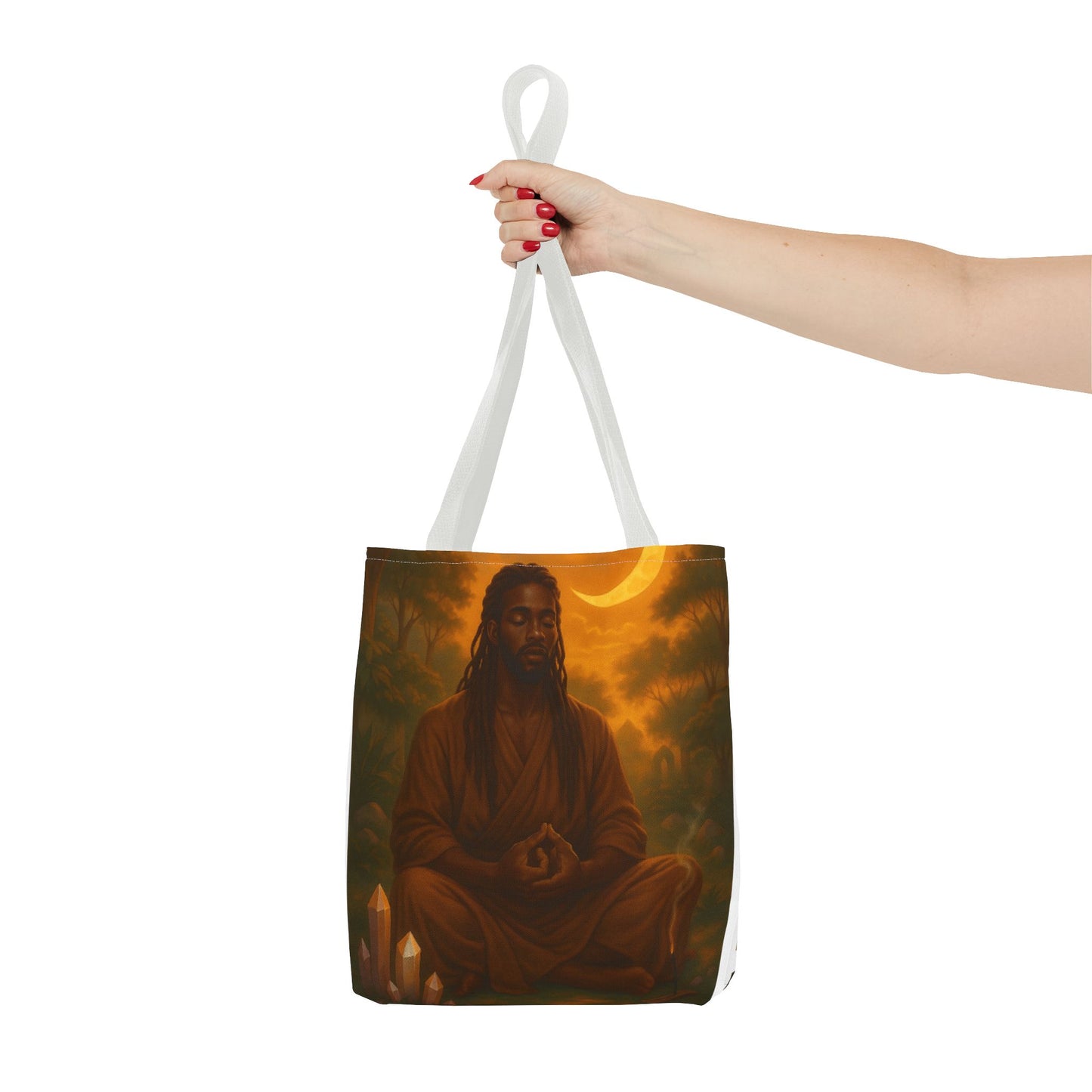 LOWKEY HEALING ENERGY TOTE BAG- EMPOWERED, GROUNDED, ROYAL.