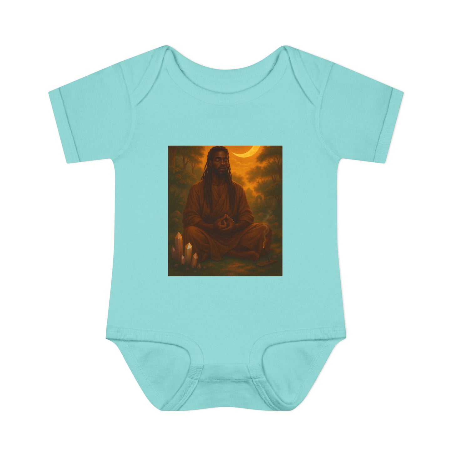 Serene Baby Bodysuit - Mindful Infant Outfit, Newborn Gift, Yoga Baby Clothes, Baby Shower Present, Spiritual Onesie