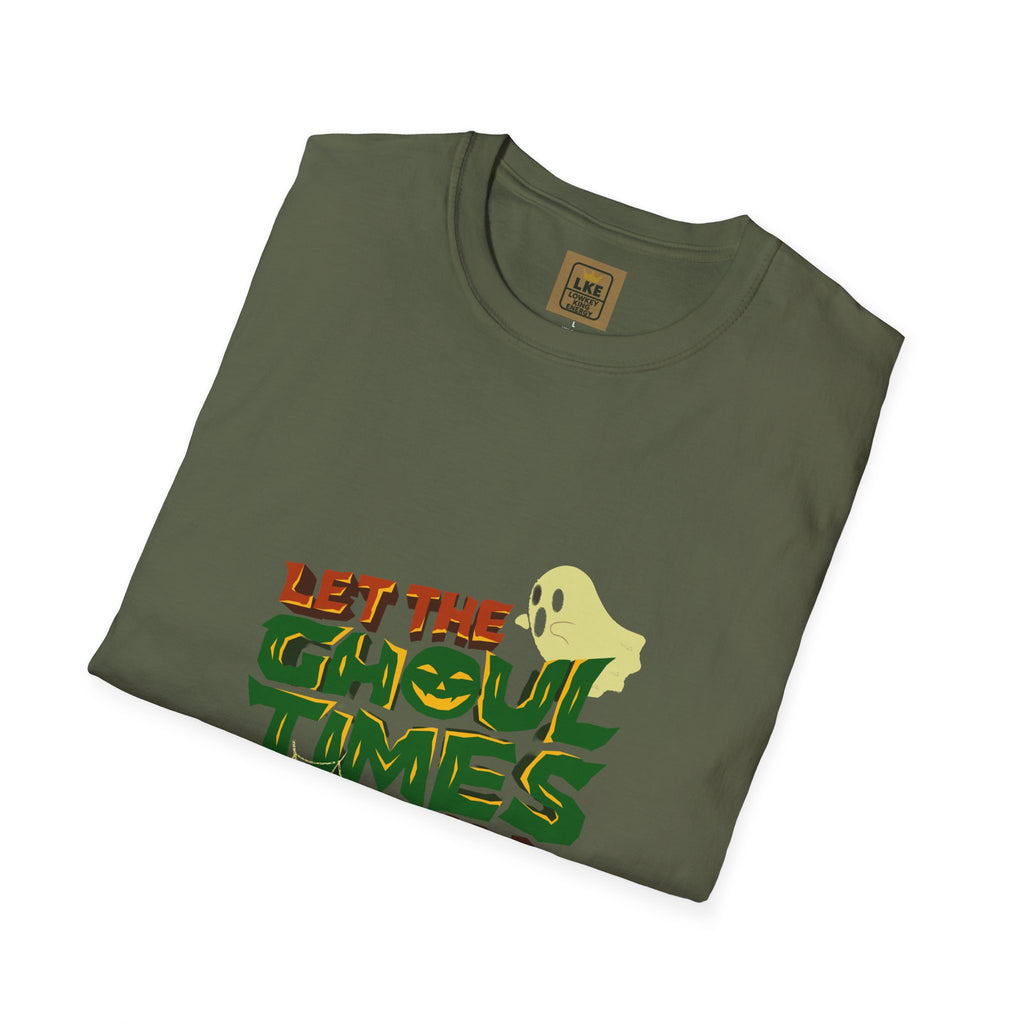 "Let The Ghoul Times Roll-Men's Halloween Tee"