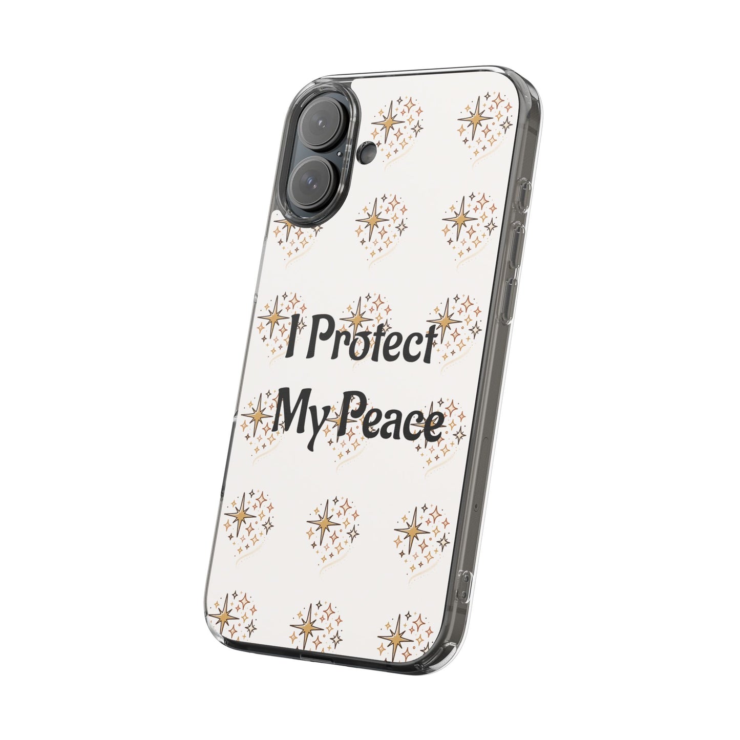 Protect My Peace Clear Impact-Resistant Phone Case