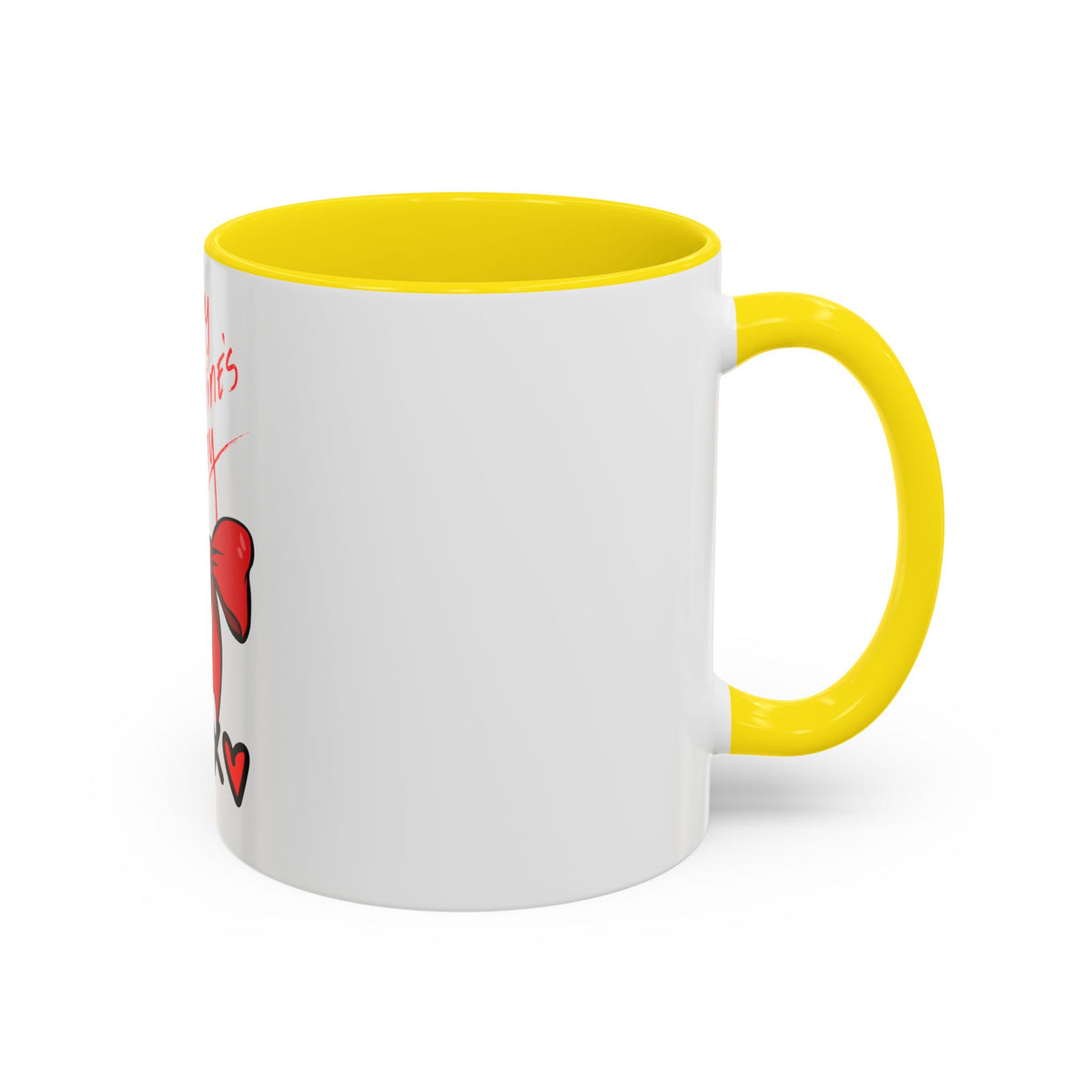 Happy Valentine's Day Bow & Hearts Coffee Mug