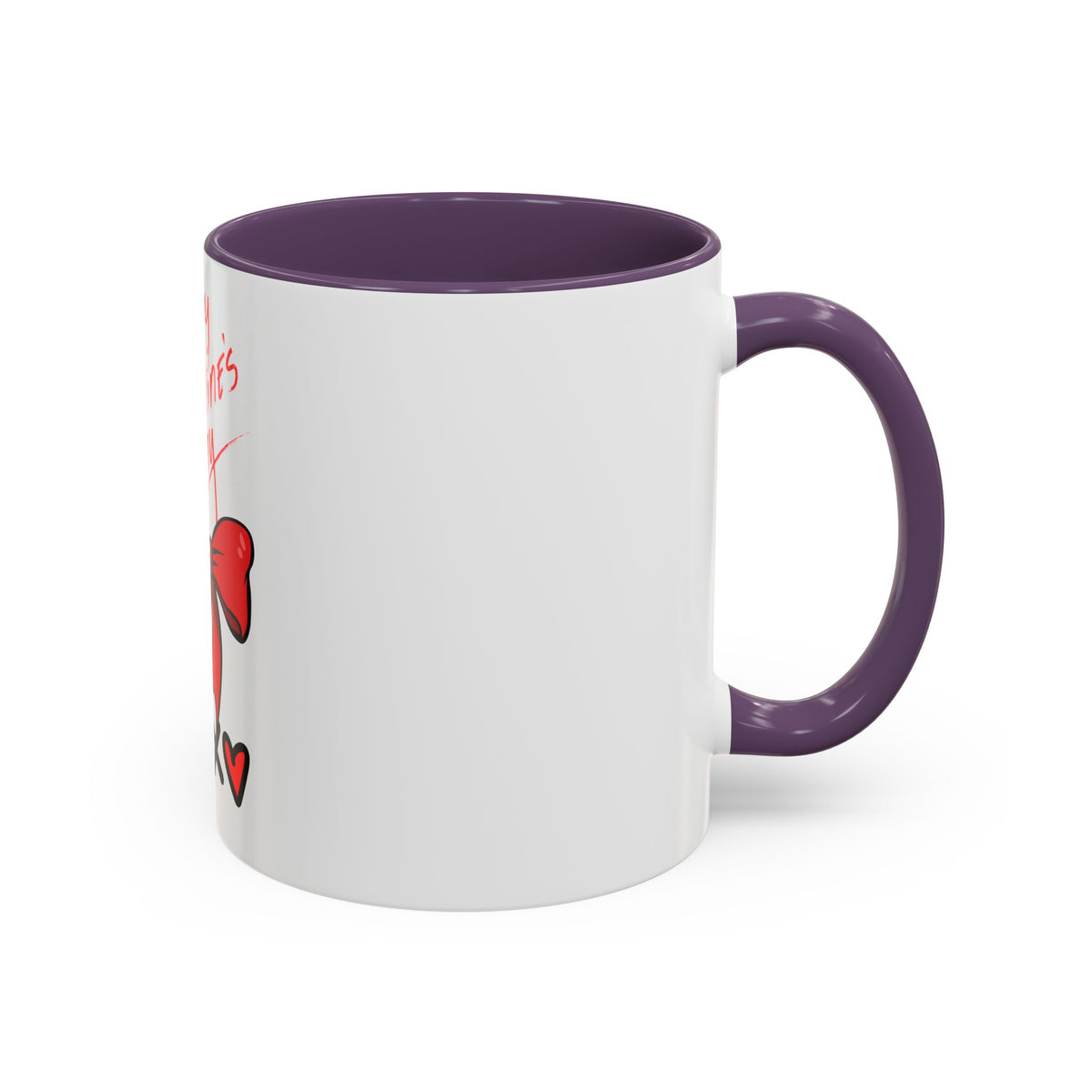 Happy Valentine's Day Bow & Hearts Coffee Mug