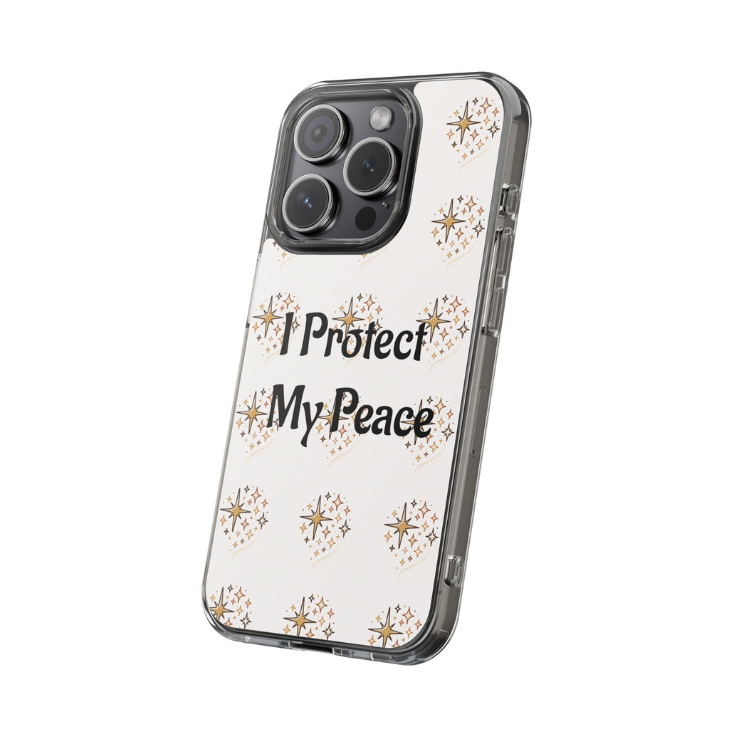 Protect My Peace Clear Impact-Resistant Phone Case