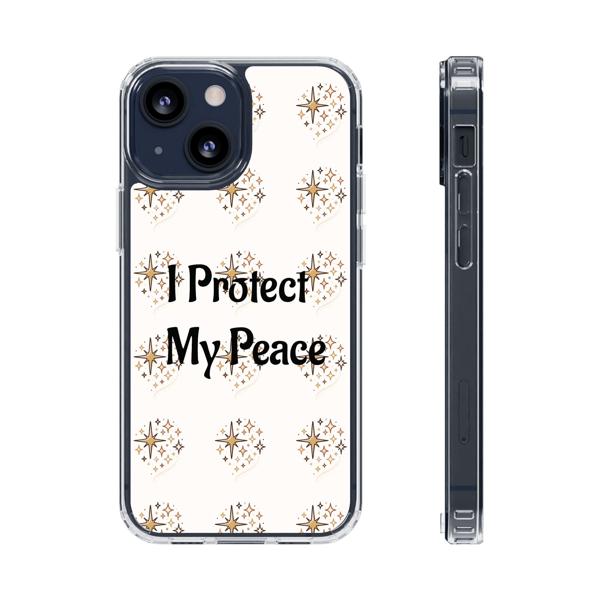 Protect My Peace Clear Impact-Resistant Phone Case