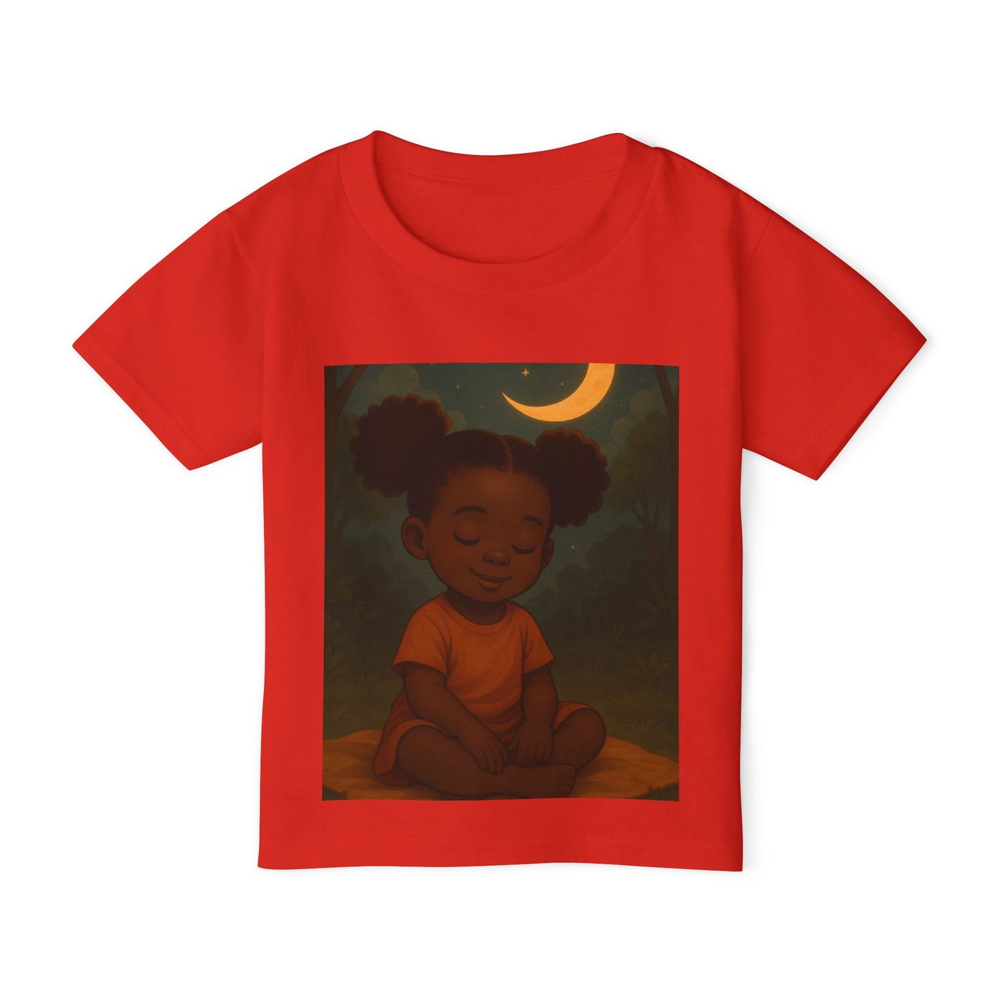 "LOWKEY LIL' ONES MOON & STARS TODDLER SHIRT-SOFT AFFIRMATION TEE FOR KIDS, GENTLE STRENGTH, DREAMY COMFORT"