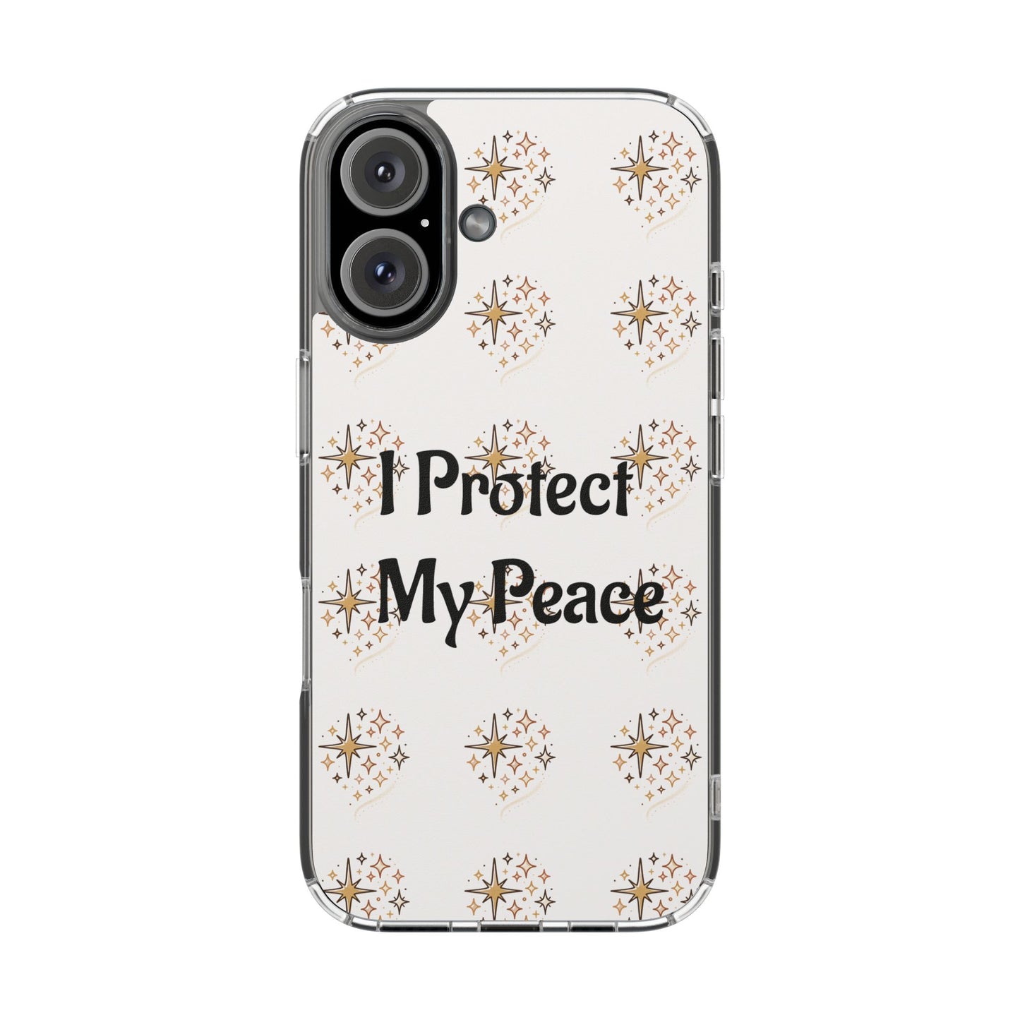 Protect My Peace Clear Impact-Resistant Phone Case