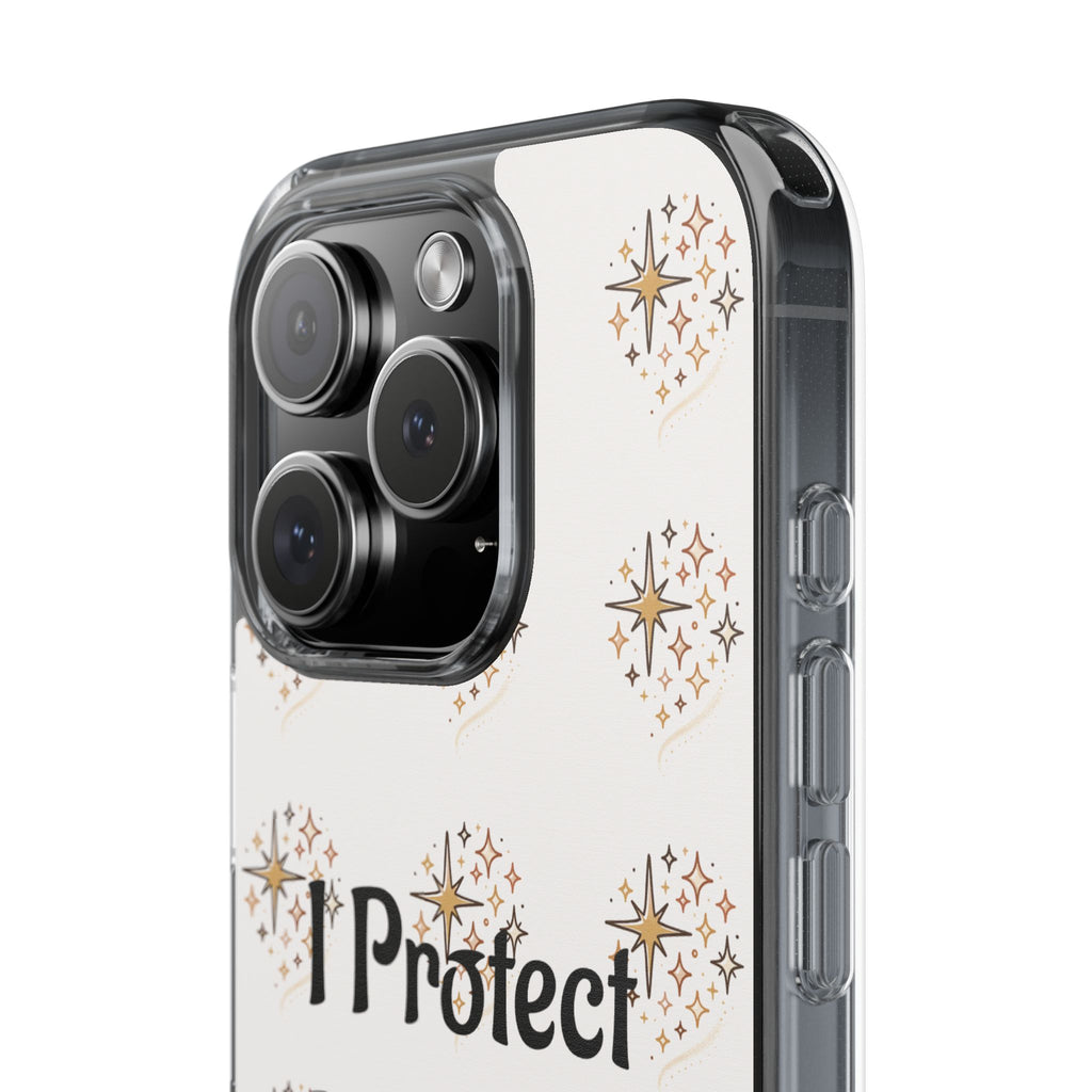 Copy of Protect My Peace Clear Impact-Resistant Phone Case