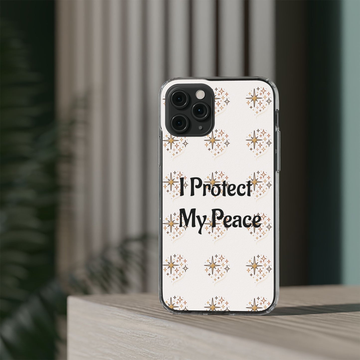 Protect My Peace Clear Impact-Resistant Phone Case