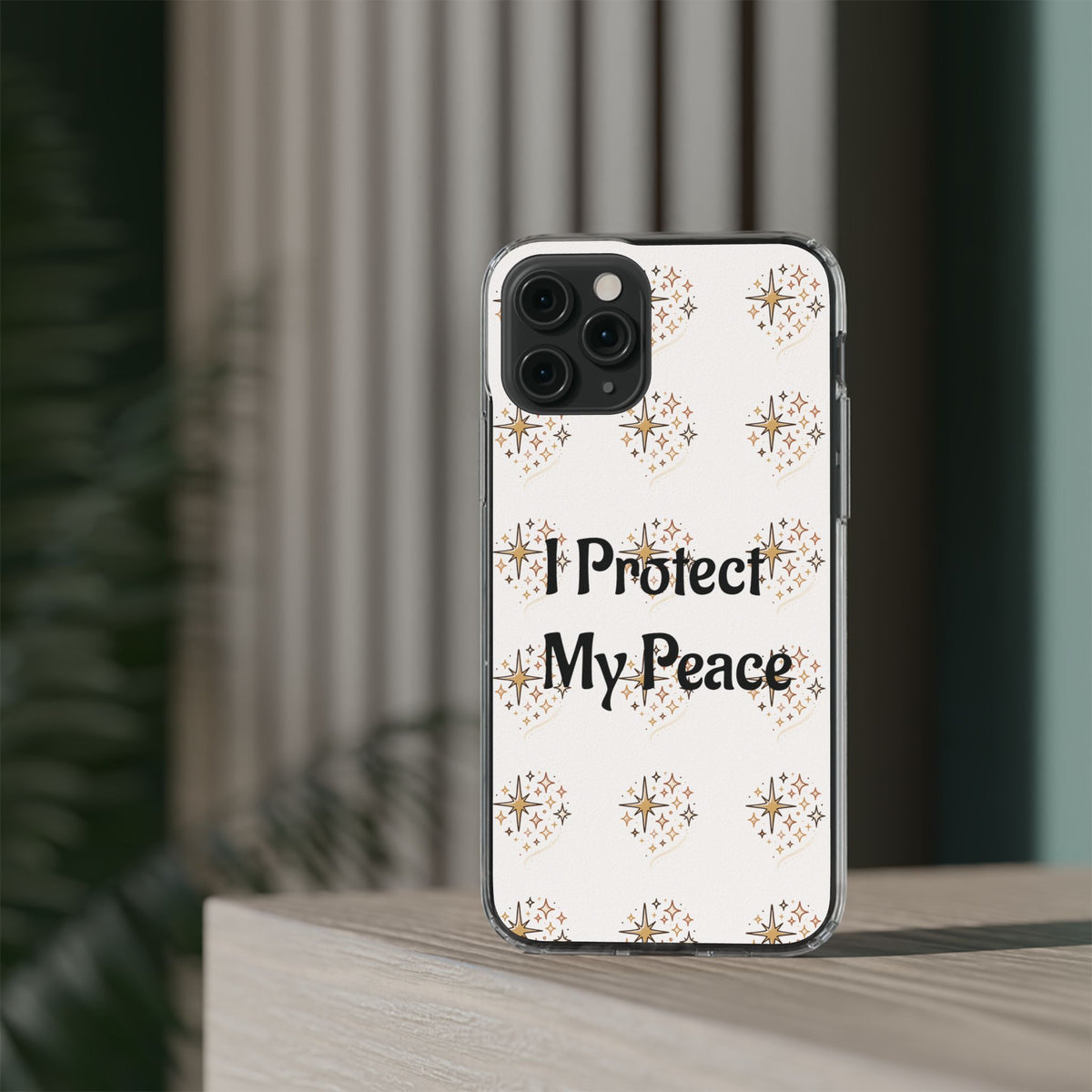 Copy of Protect My Peace Clear Impact-Resistant Phone Case