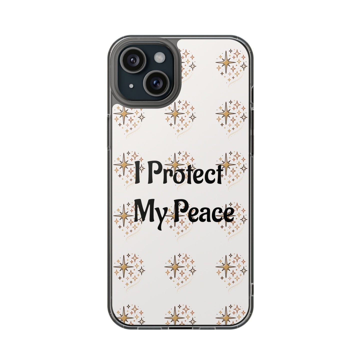 Protect My Peace Clear Impact-Resistant Phone Case