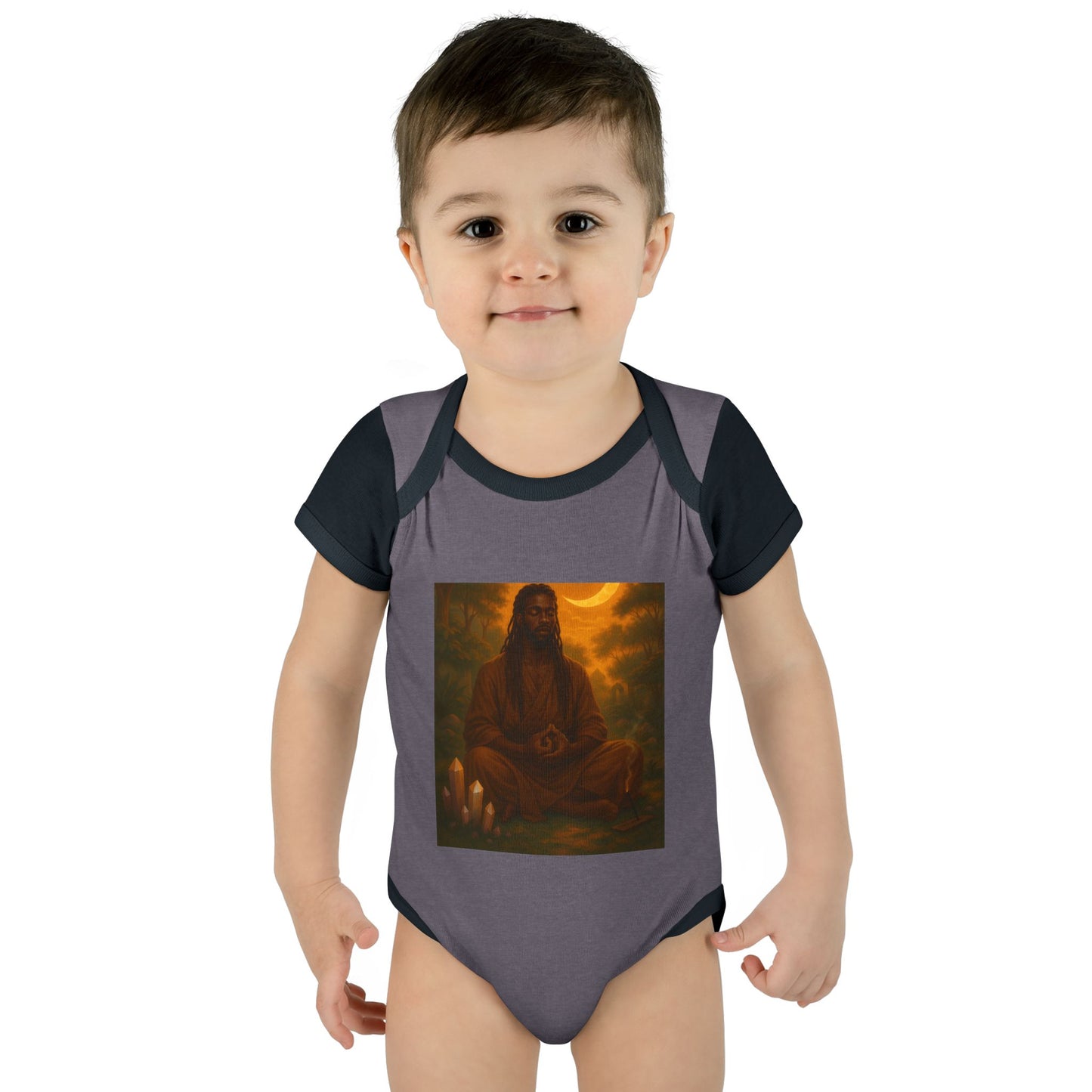 Serene Baby Bodysuit - Mindful Infant Outfit, Newborn Gift, Yoga Baby Clothes, Baby Shower Present, Spiritual Onesie