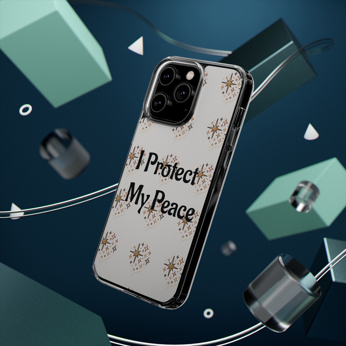 Protect My Peace Clear Impact-Resistant Phone Case