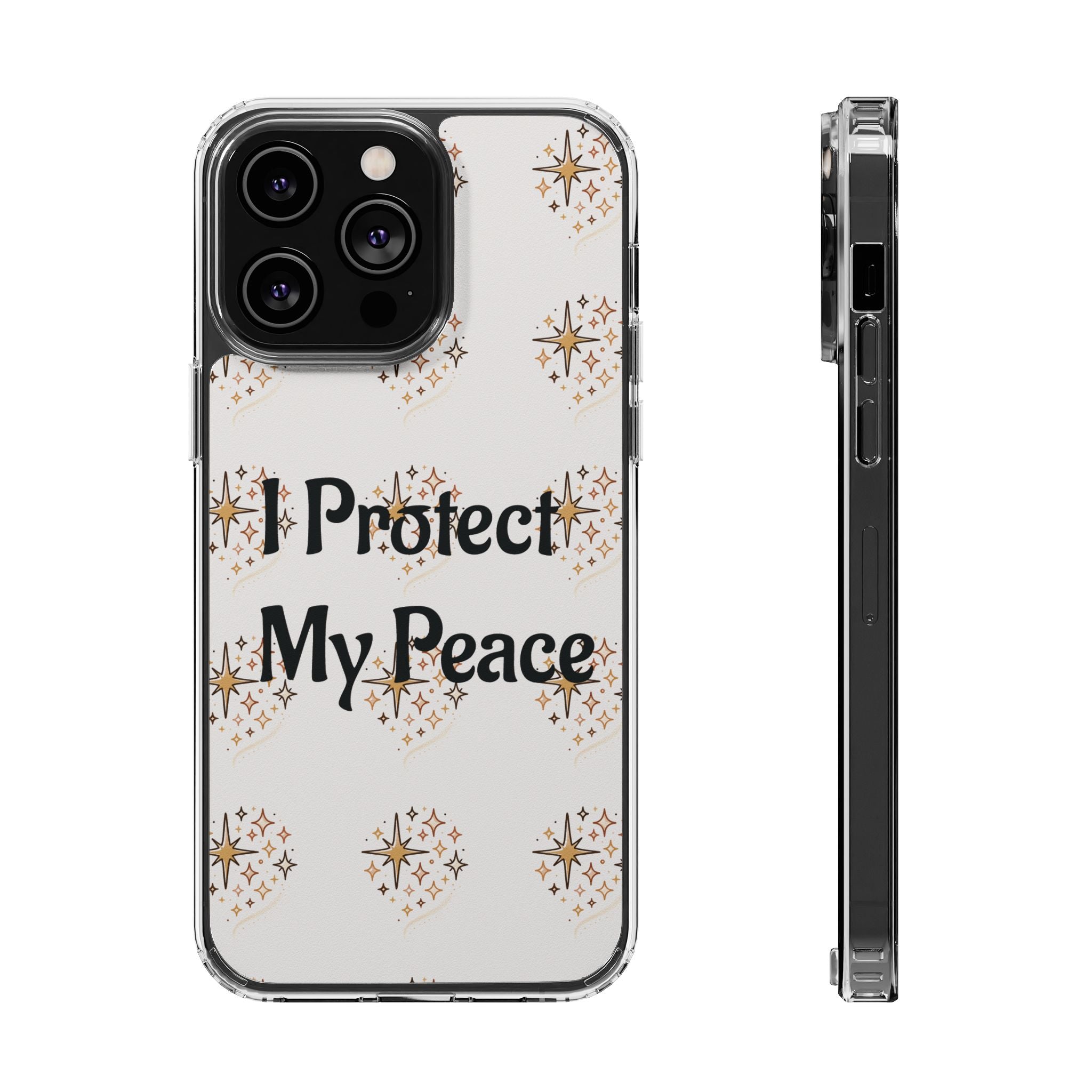 Protect My Peace Clear Impact-Resistant Phone Case