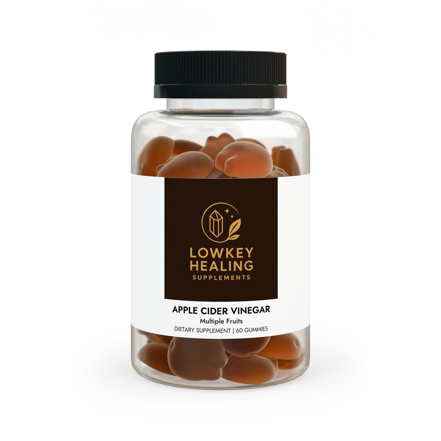 Lowkey Healing Apple Cider Vinegar Gummies -Daily Wellness Support (60 Gummies)