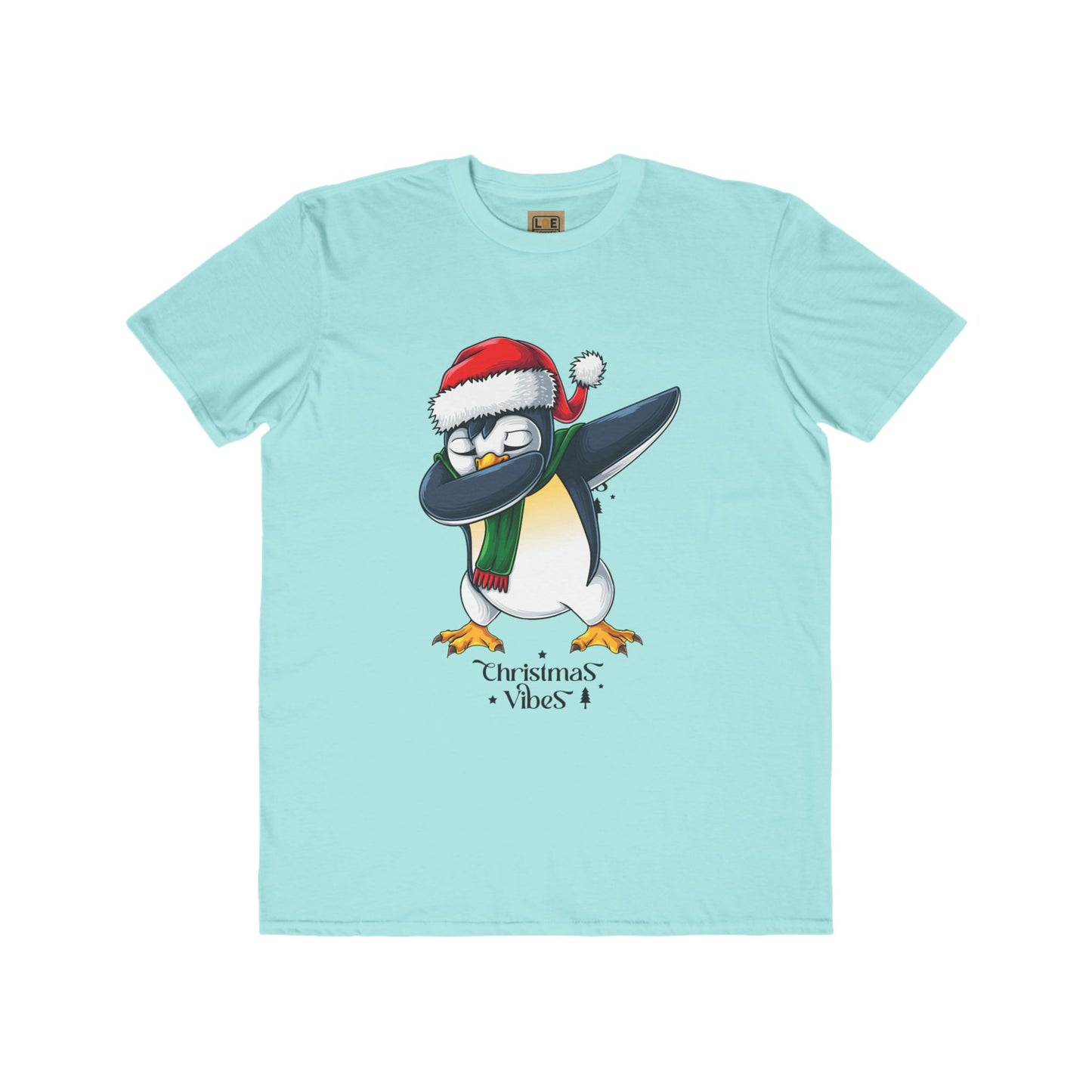 Men's Christmas Vibes Dabbing Penguin Tee