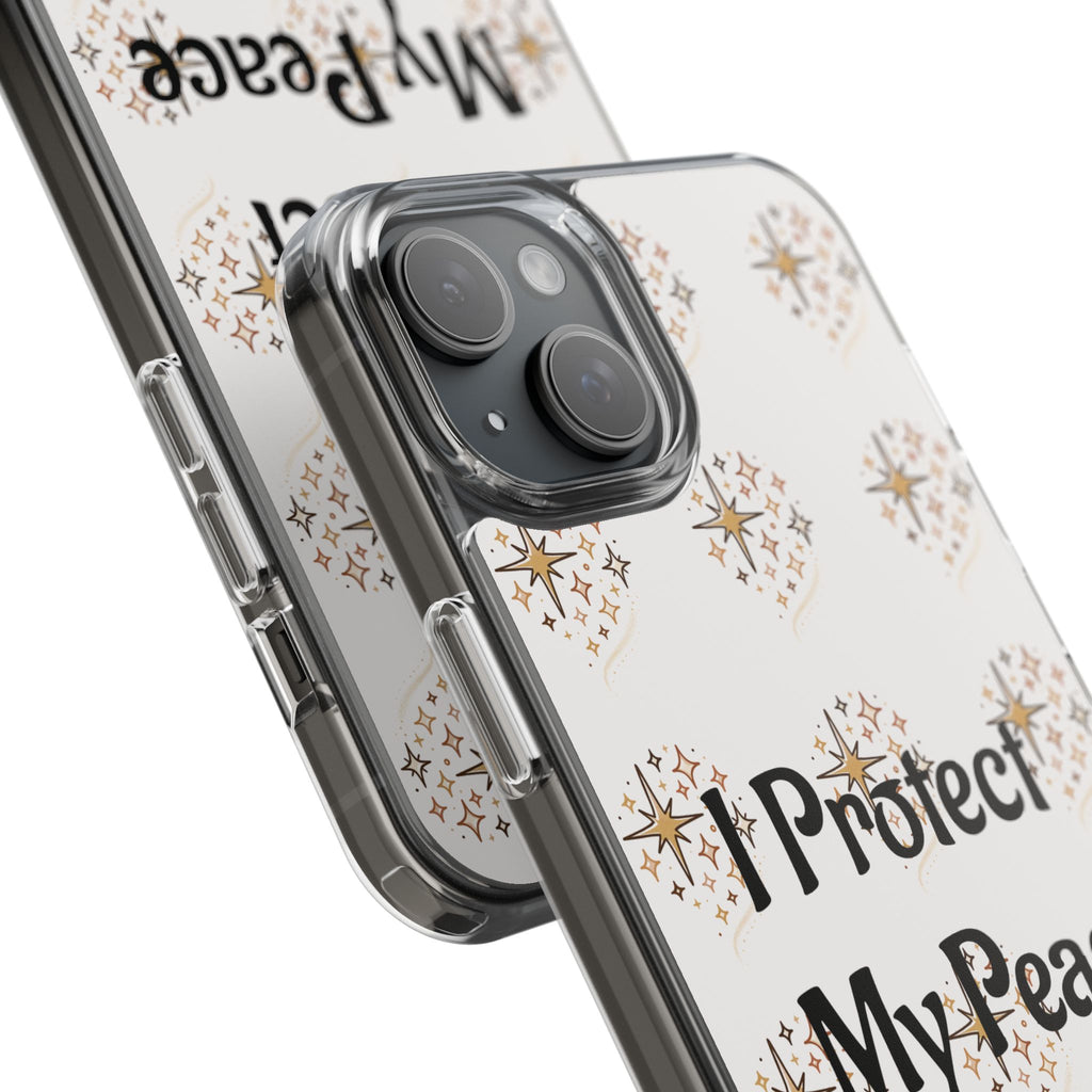 Copy of Protect My Peace Clear Impact-Resistant Phone Case