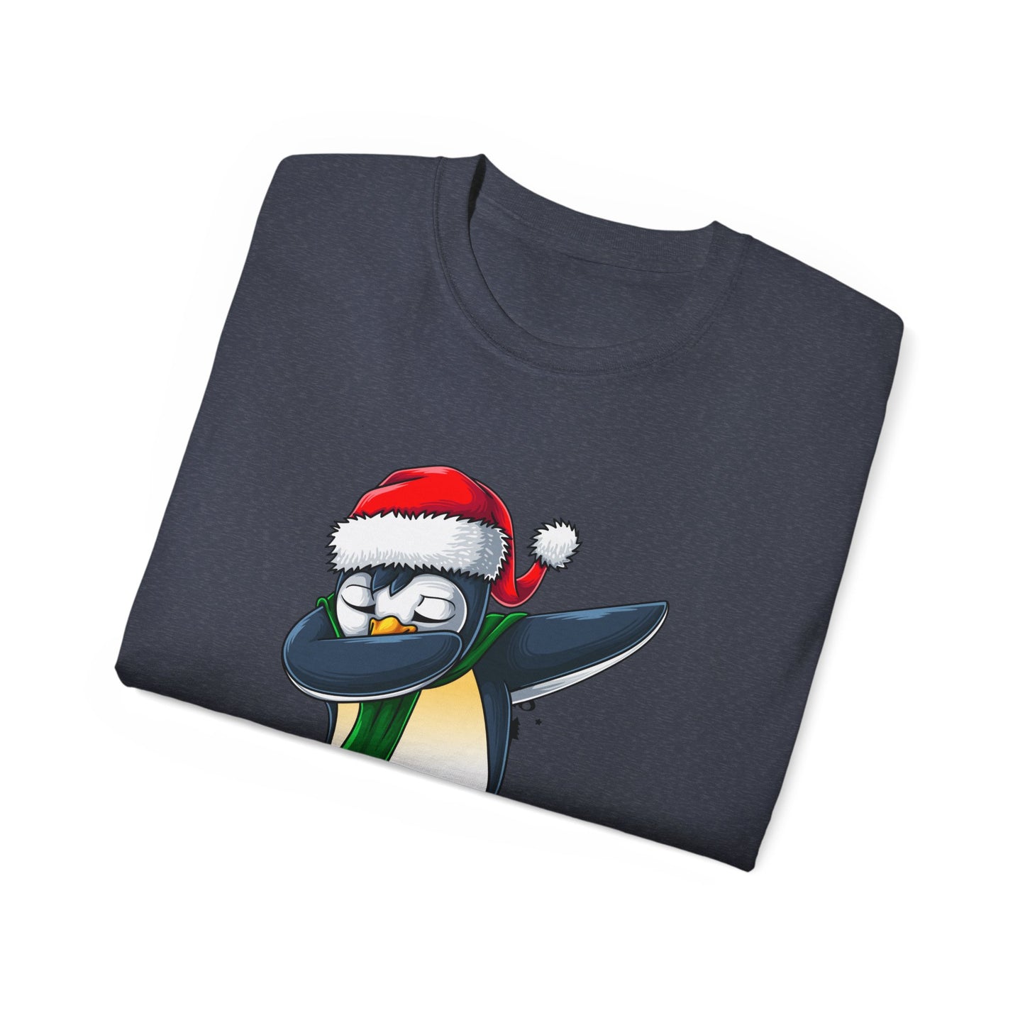 Women's Christmas Vibes Dabbing Penguin Tee