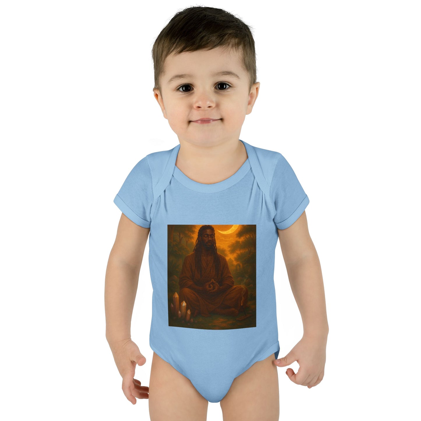 Serene Baby Bodysuit - Mindful Infant Outfit, Newborn Gift, Yoga Baby Clothes, Baby Shower Present, Spiritual Onesie