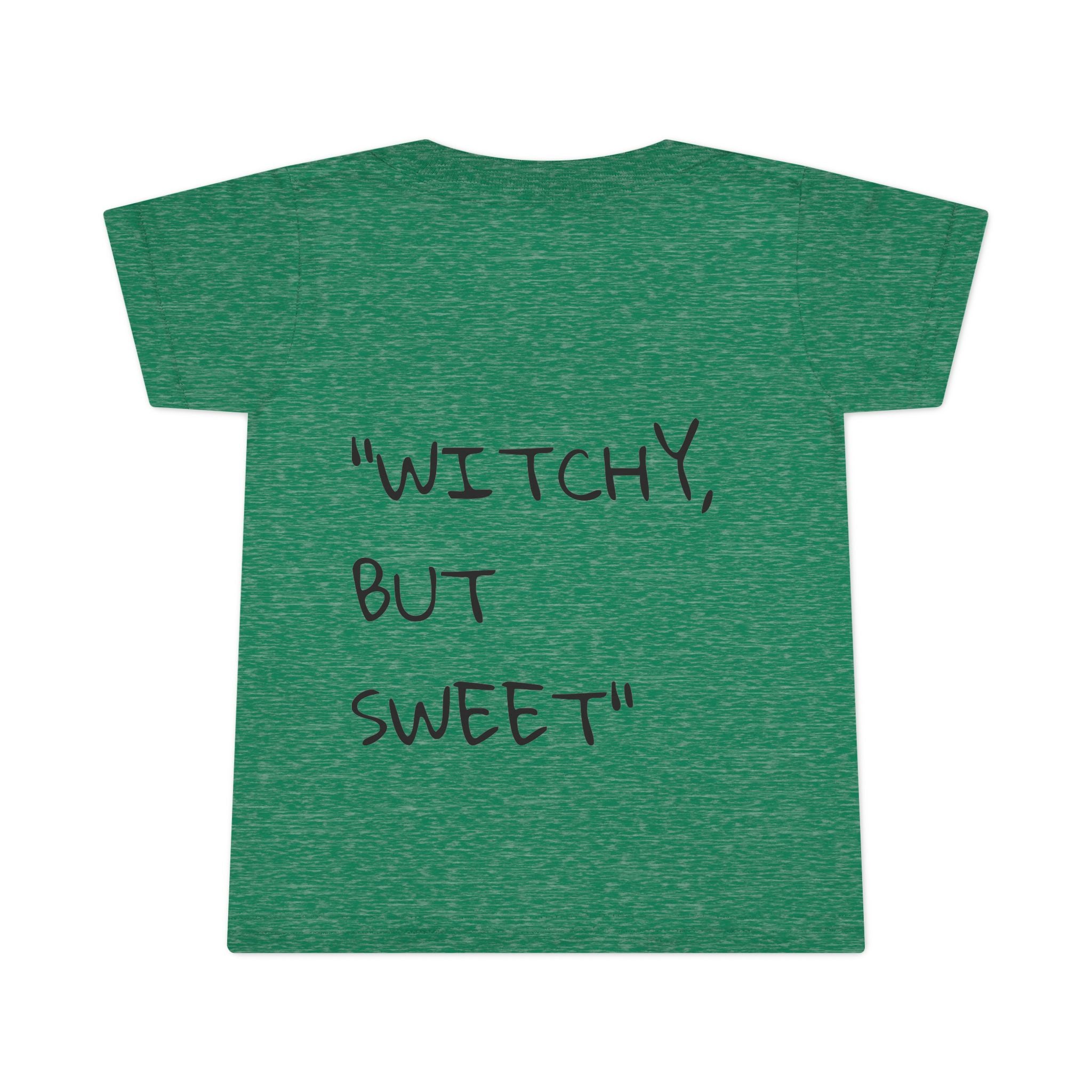 "Witchy But Sweet" Toddler Halloween Tee-Lowkey Lil' Ones Collection