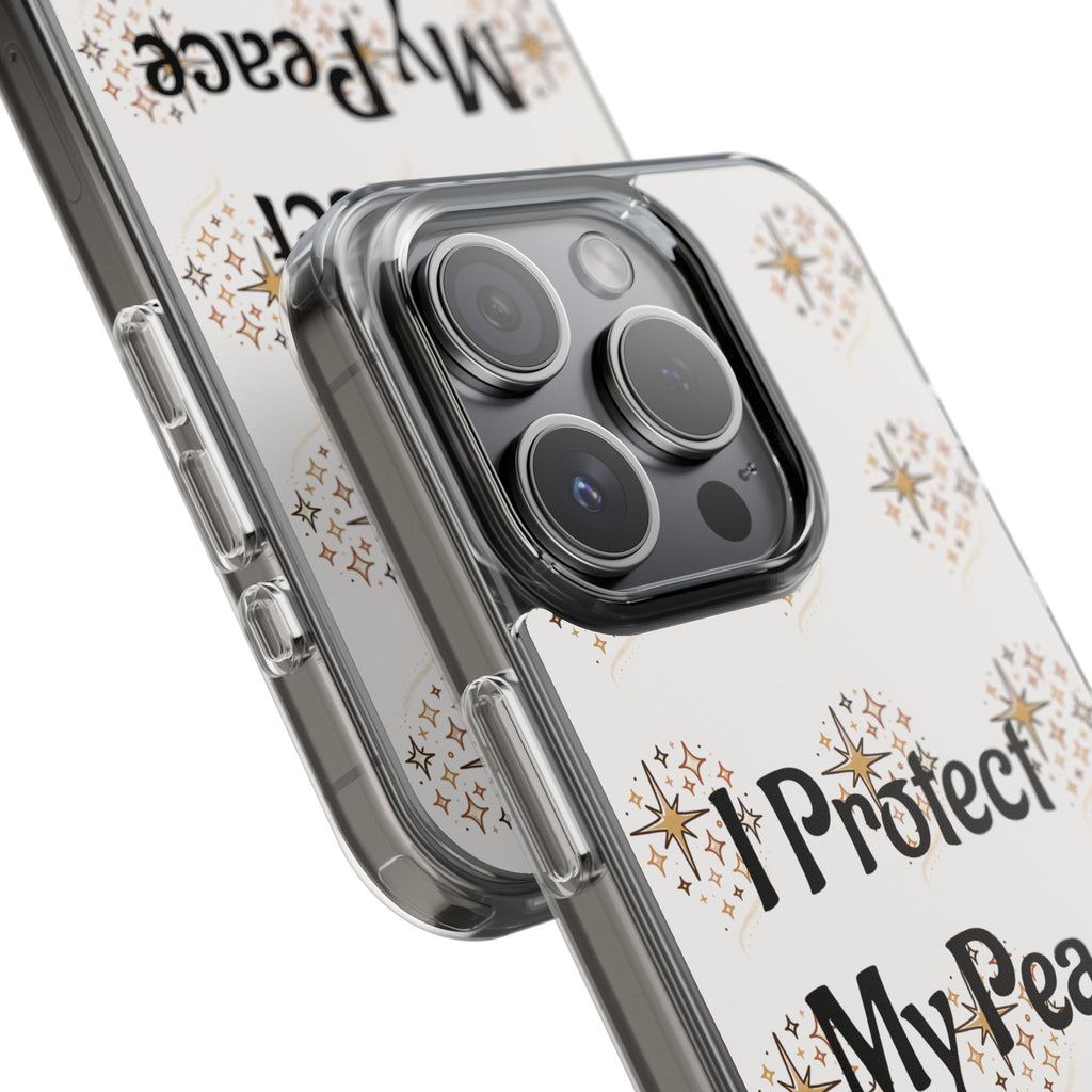 Copy of Protect My Peace Clear Impact-Resistant Phone Case
