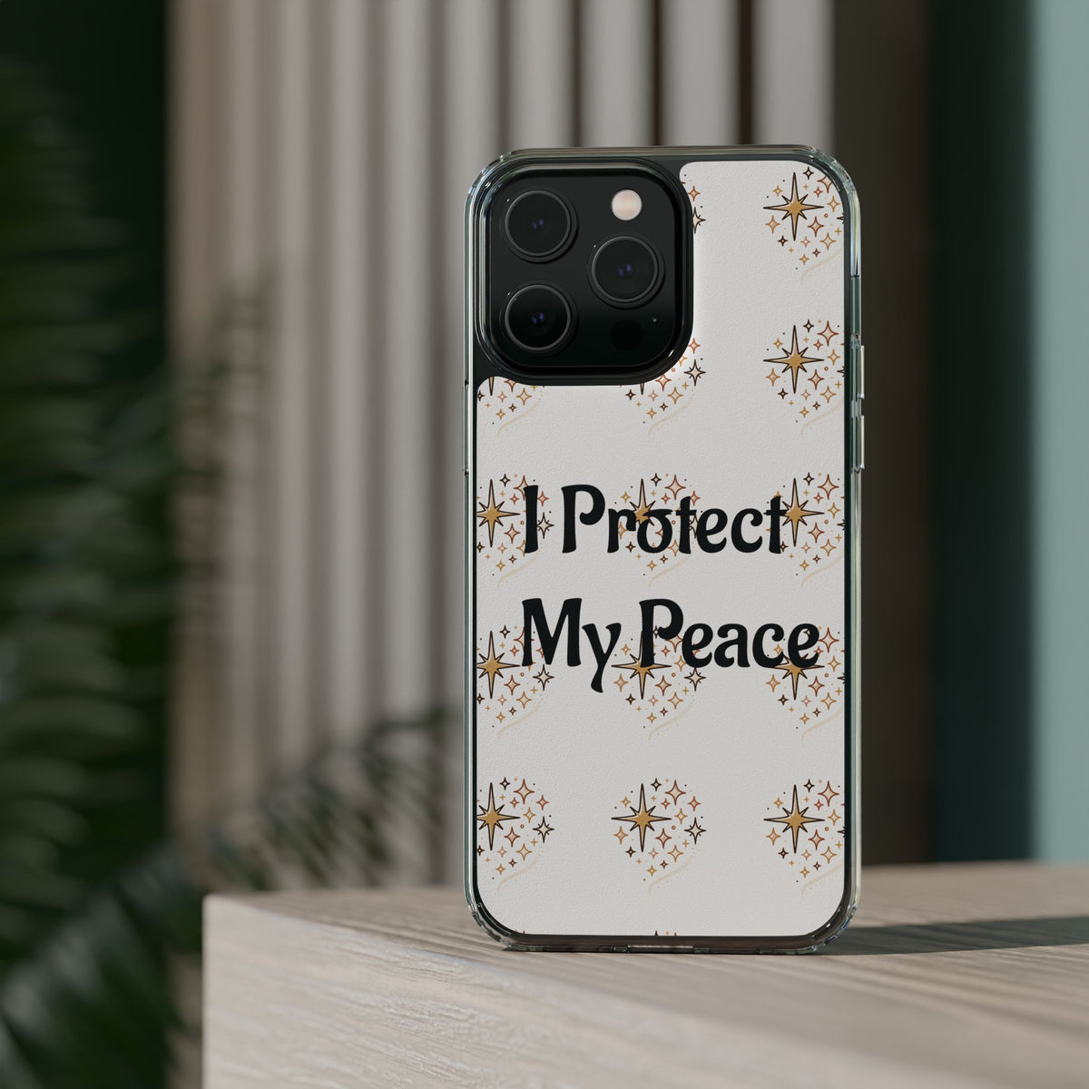 Protect My Peace Clear Impact-Resistant Phone Case