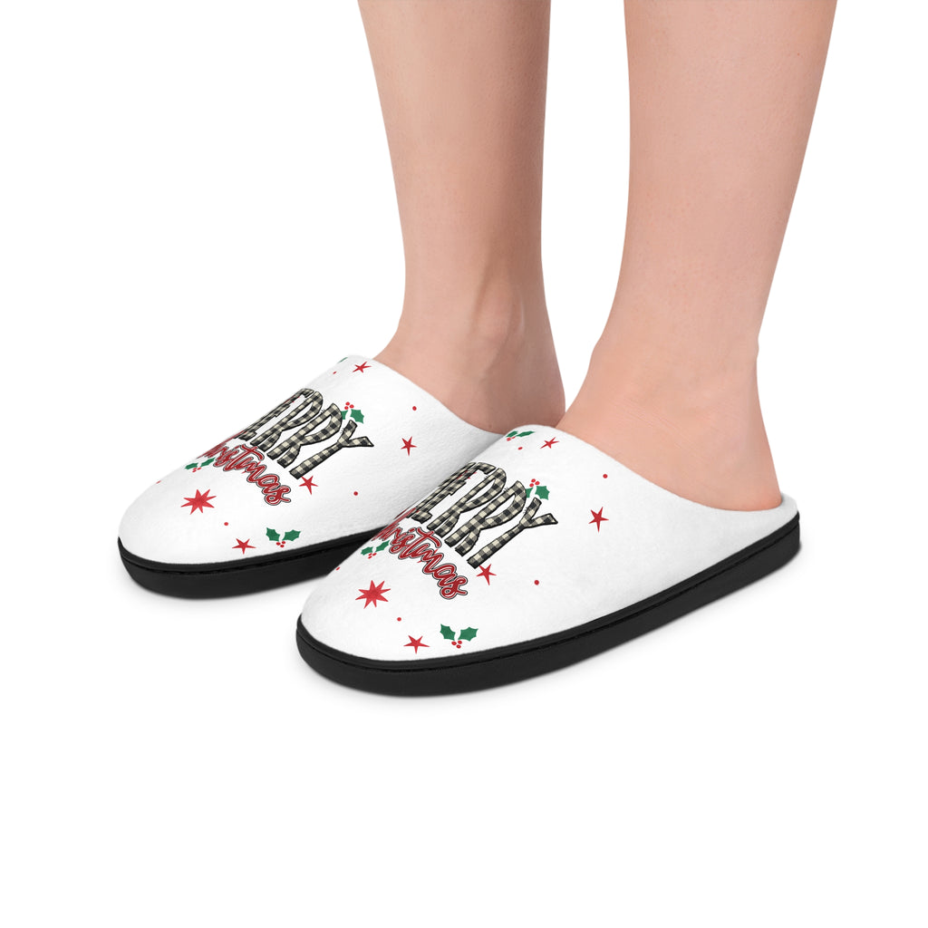 Lowkey Merry Christmas Slippers- Men's