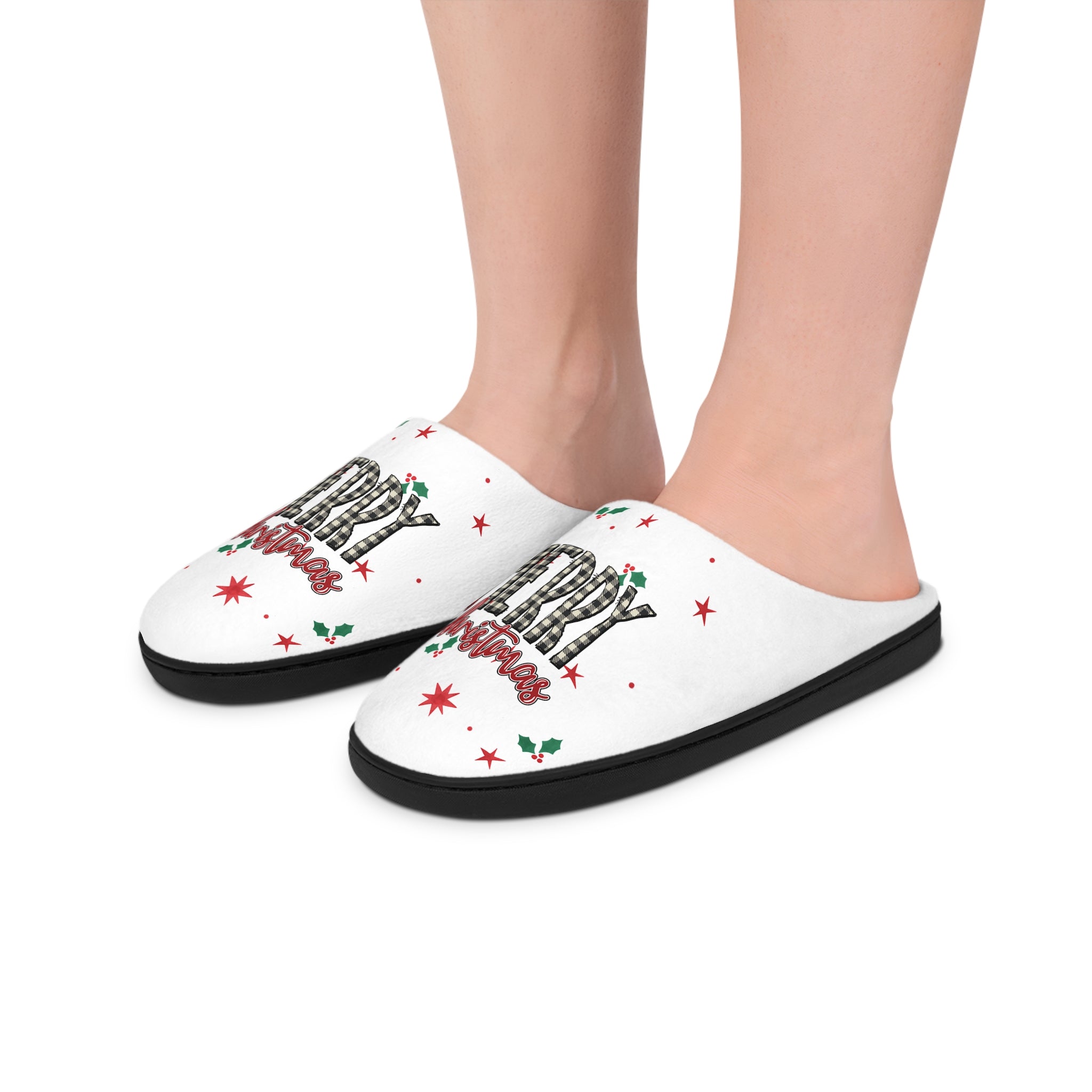 Lowkey Merry Christmas Slippers- Men's