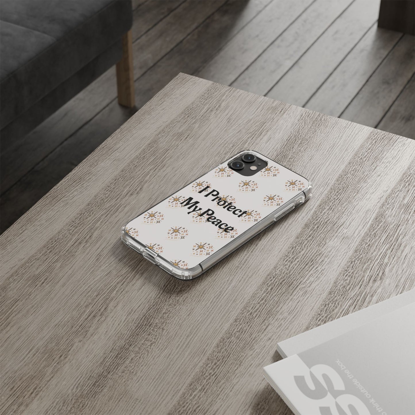 Protect My Peace Clear Impact-Resistant Phone Case