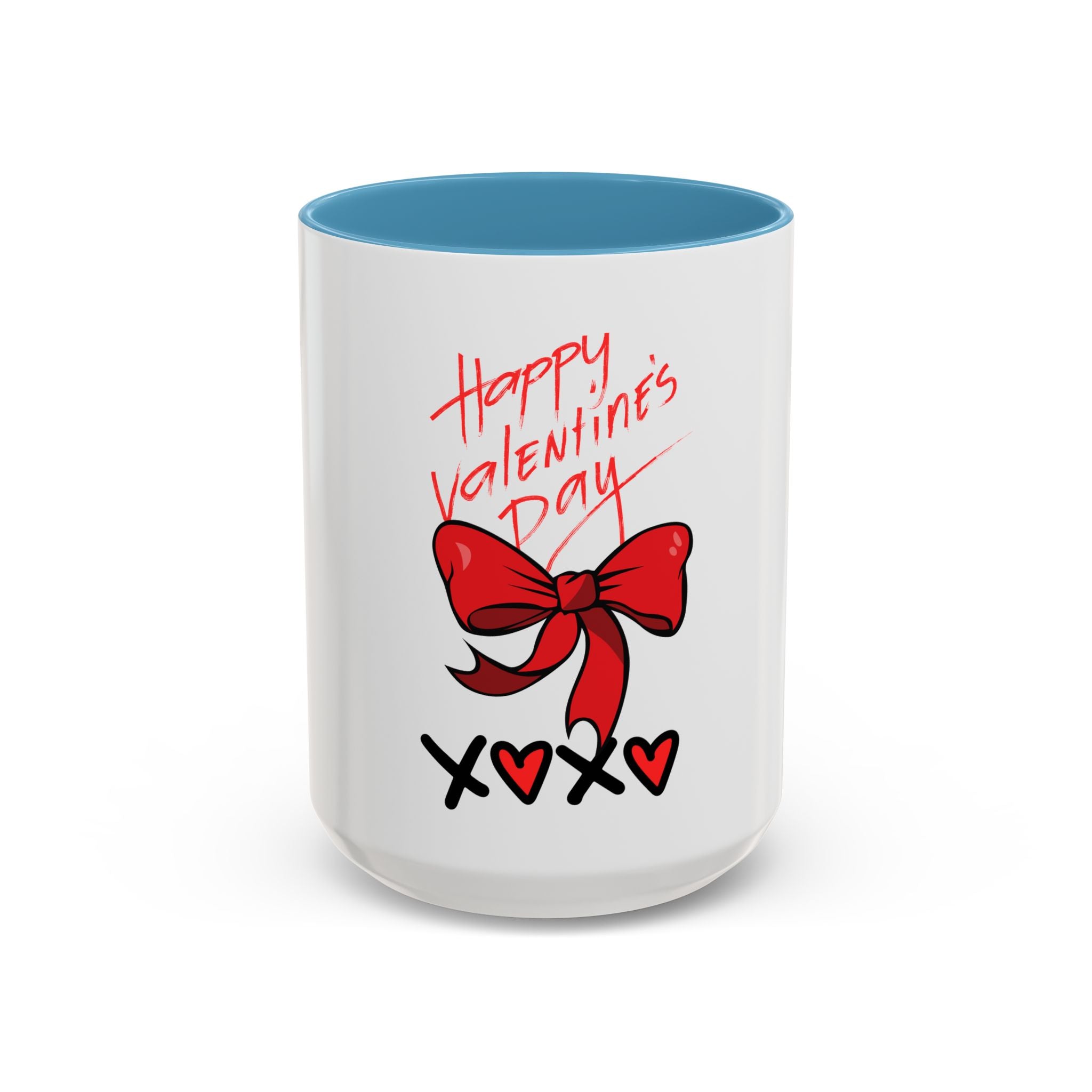 Happy Valentine's Day Bow & Hearts Coffee Mug