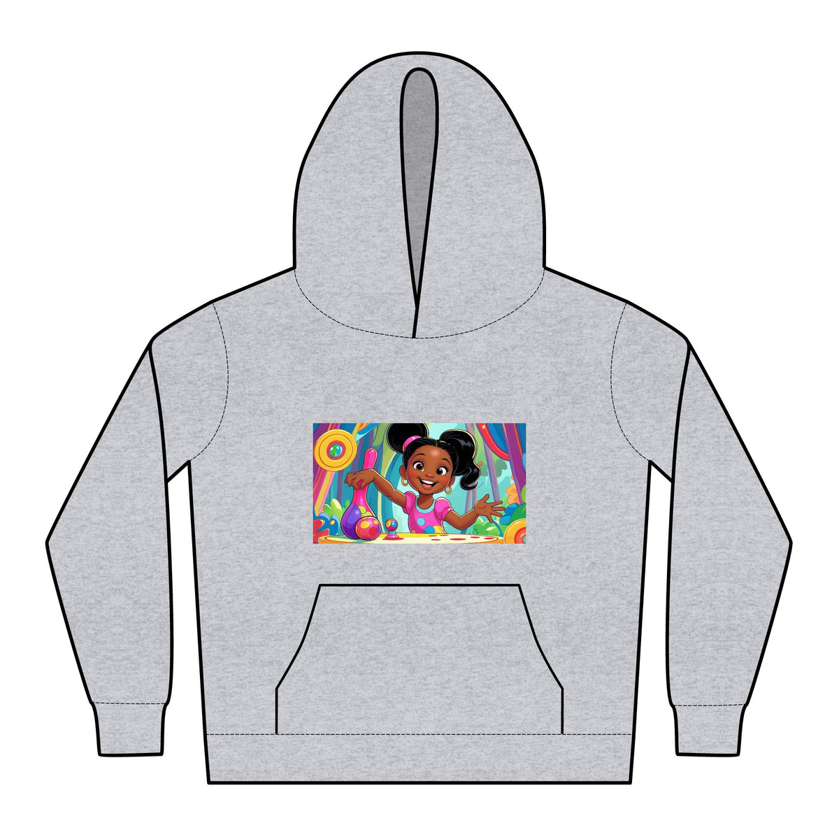 lowkey Lil' Ones " I Speak Love" Lil' Girls Affirmation Hoodie