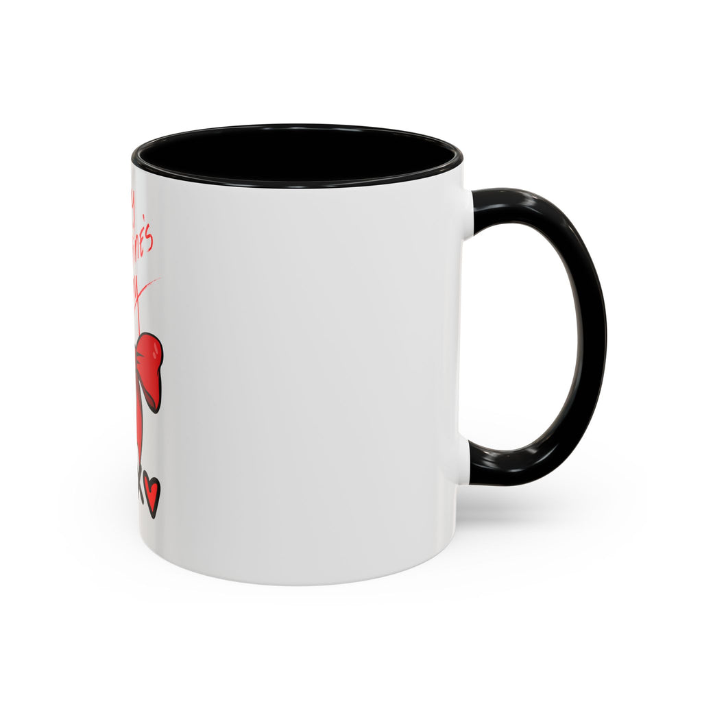 Happy Valentine's Day Bow & Hearts Coffee Mug