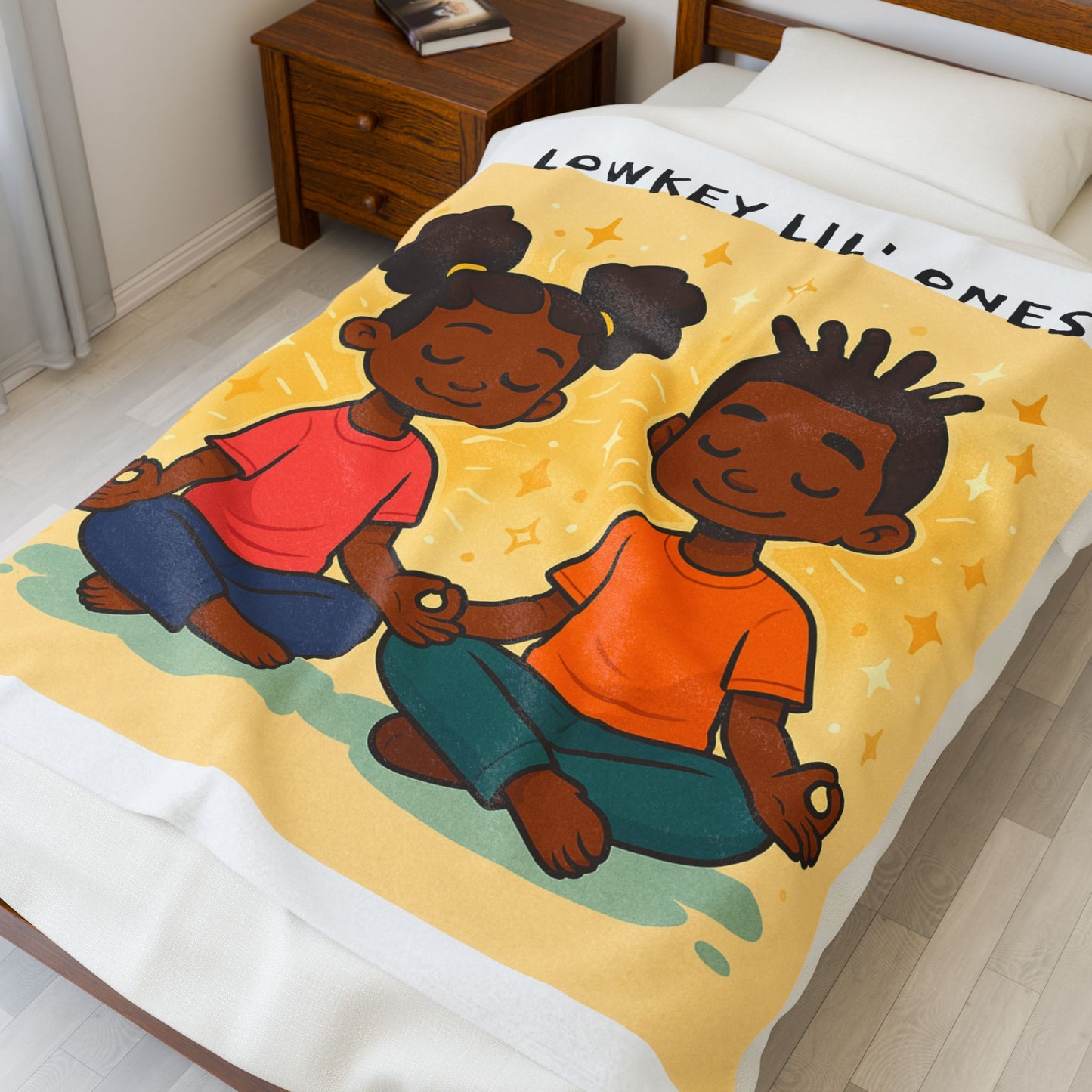 LOWKEY HEALING KIDS BLANKET- MINDFUL SNUGGLES & SOOTHING VIBES
