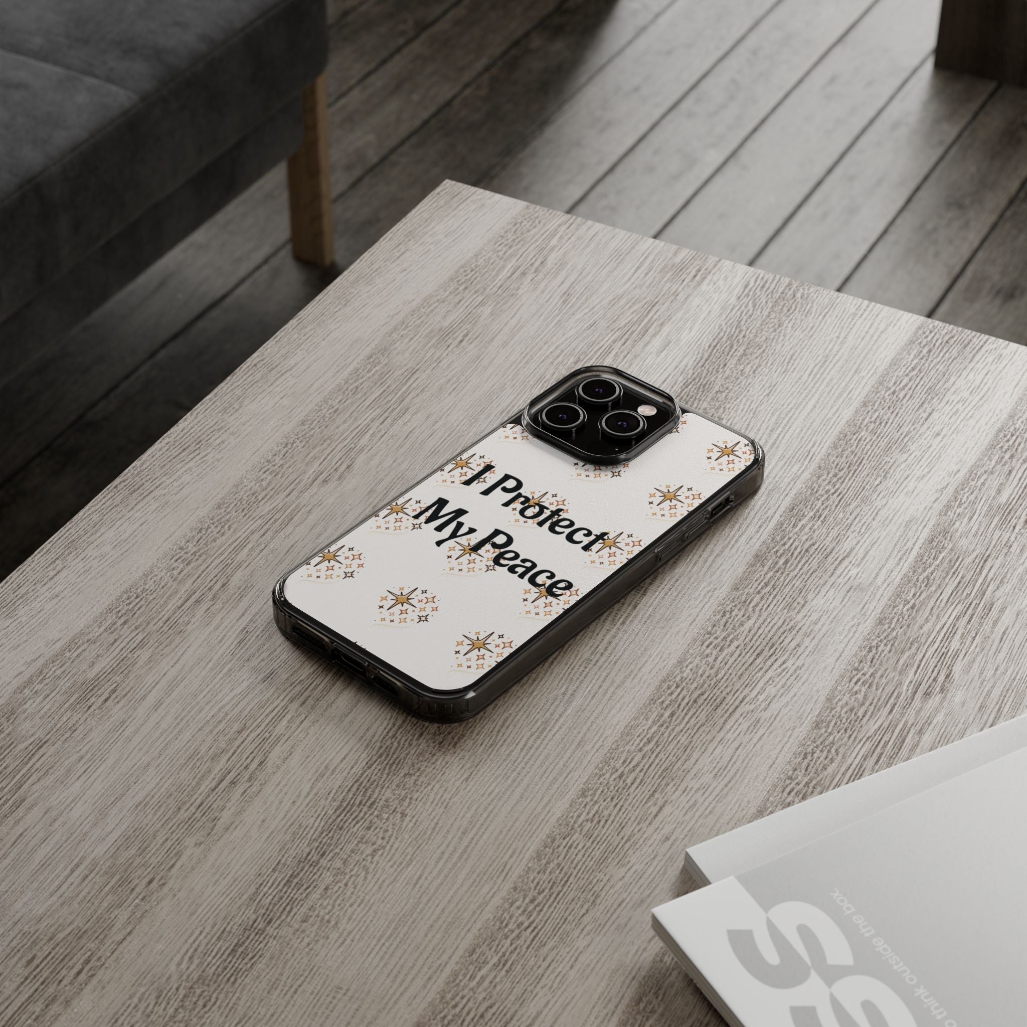 Protect My Peace Clear Impact-Resistant Phone Case