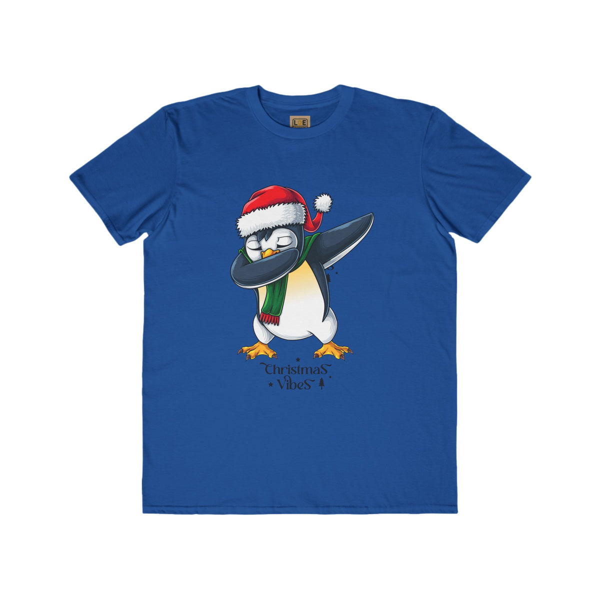 Men's Christmas Vibes Dabbing Penguin Tee