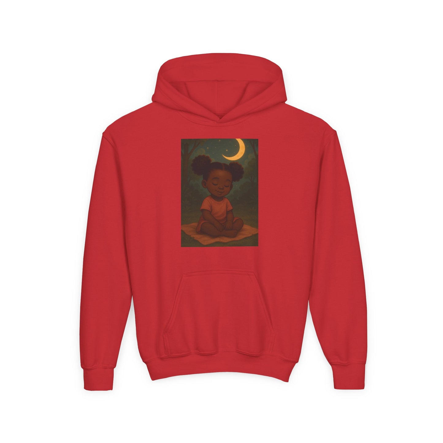 Lowkey Lil' Ones "peaceful Moon" Youth Hoodie- Calm Energy For Growing Queens